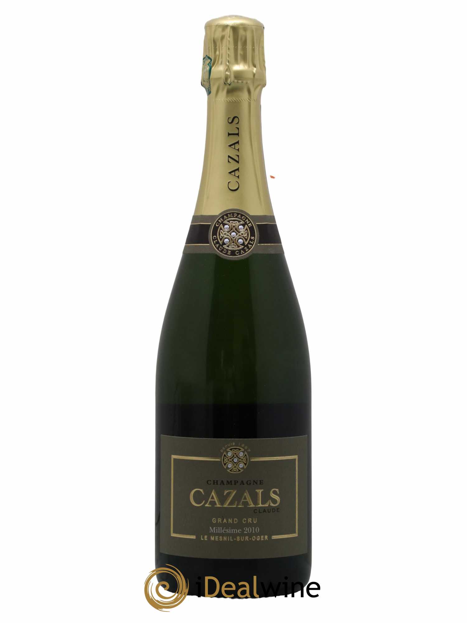 Champagne Grand Cru Claude Cazals 2010 - Lot de 1 bouteille - 0