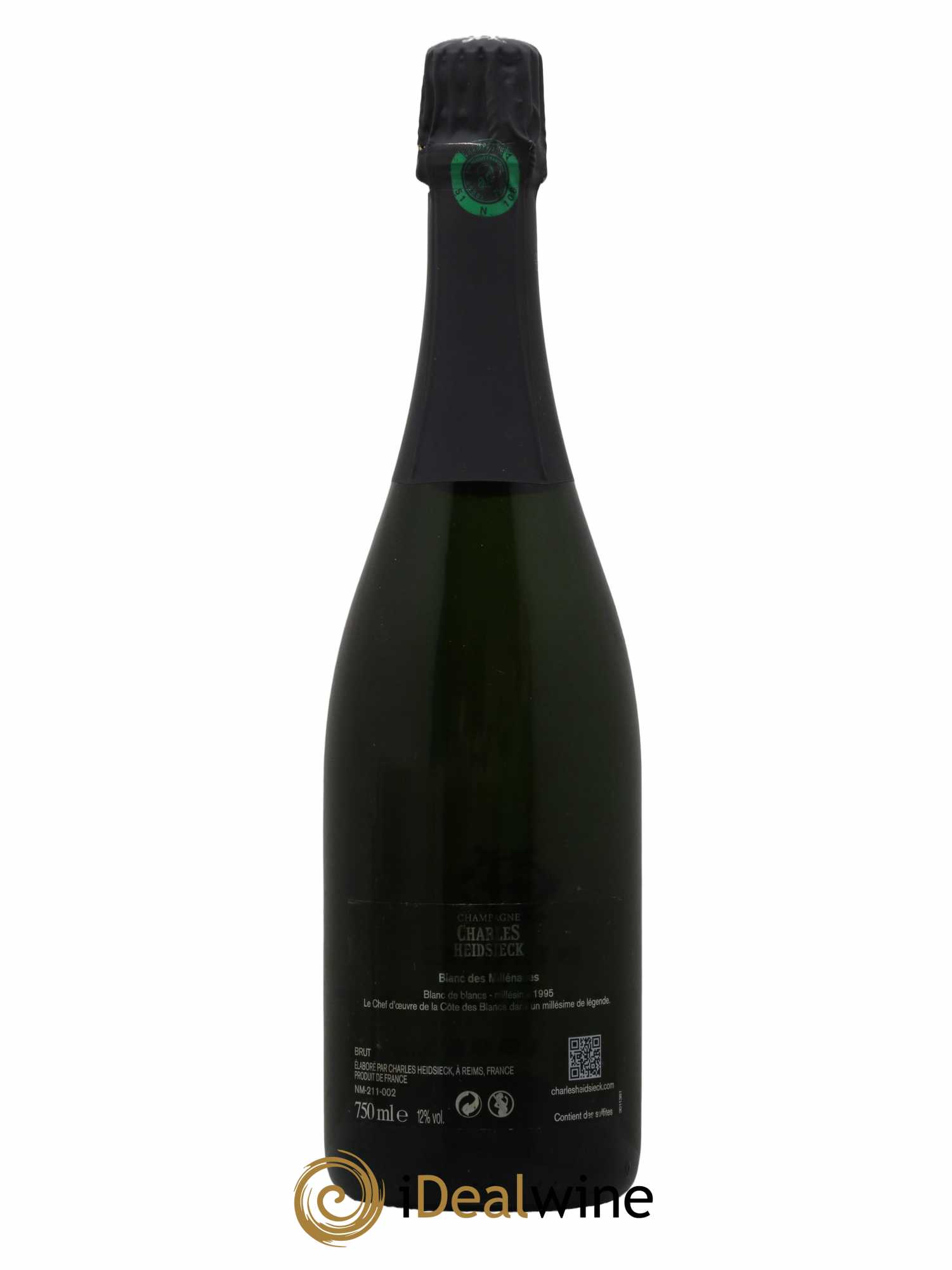 Blanc de Blancs Blanc des Millénaires Brut Charles Heidsieck 1995 - Lot de 1 bouteille - 1