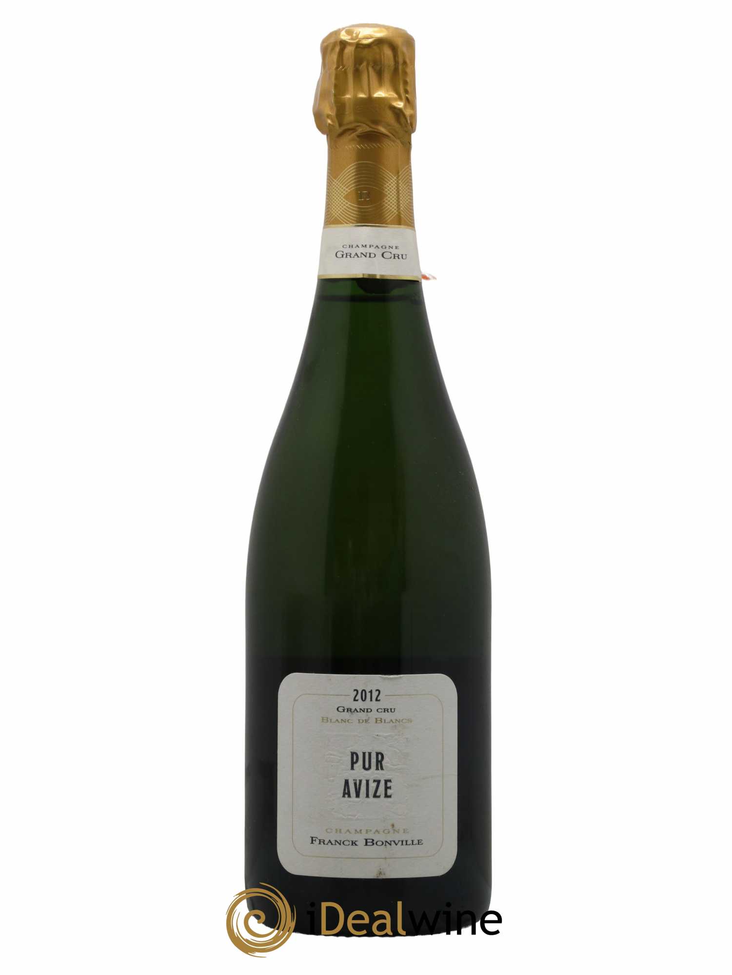 Champagne Grand Cru Blanc de Blancs Pur Avize Franck Bonville 2012 - Lot de 1 bouteille - 0