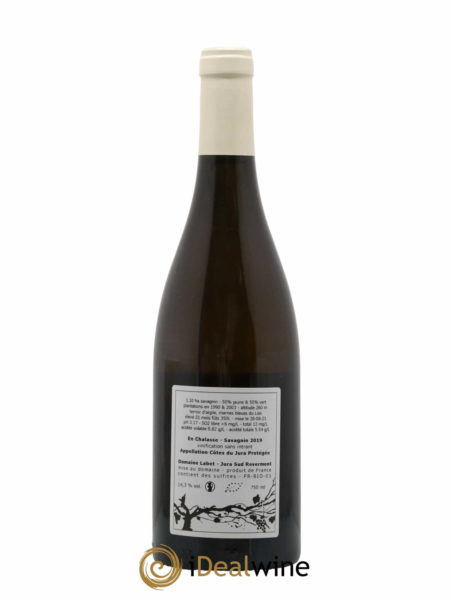 Côtes du Jura Fleur de Savagnin En Chalasse Romain - Julien - Charline Labet 2019 - Lot de 1 bouteille - 1
