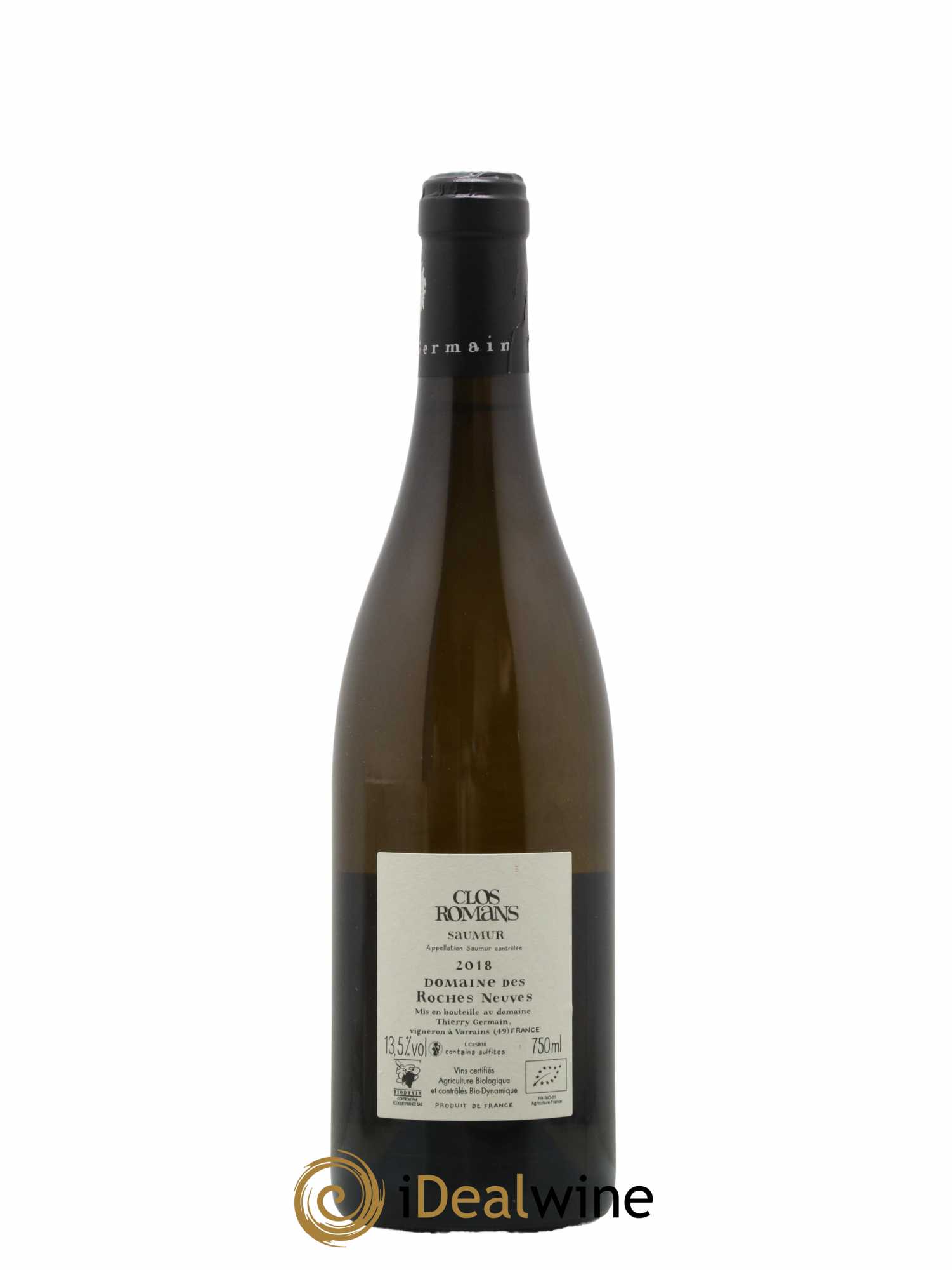 Saumur Clos Romans Domaine des Roches Neuves - Thierry Germain 2018 - Lot de 1 bouteille - 1