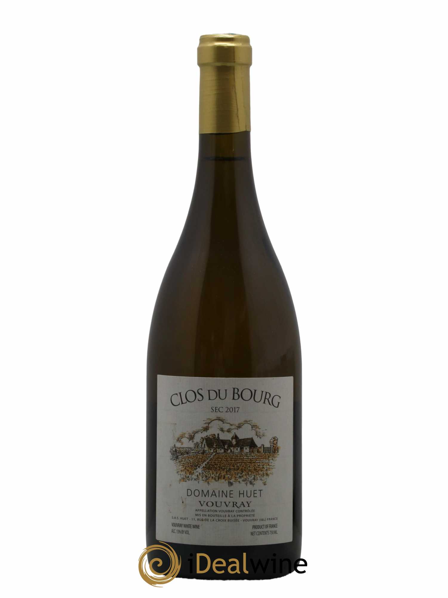 Vouvray Clos du Bourg Sec Domaine Huet 2017 - Lot de 1 bouteille - 0