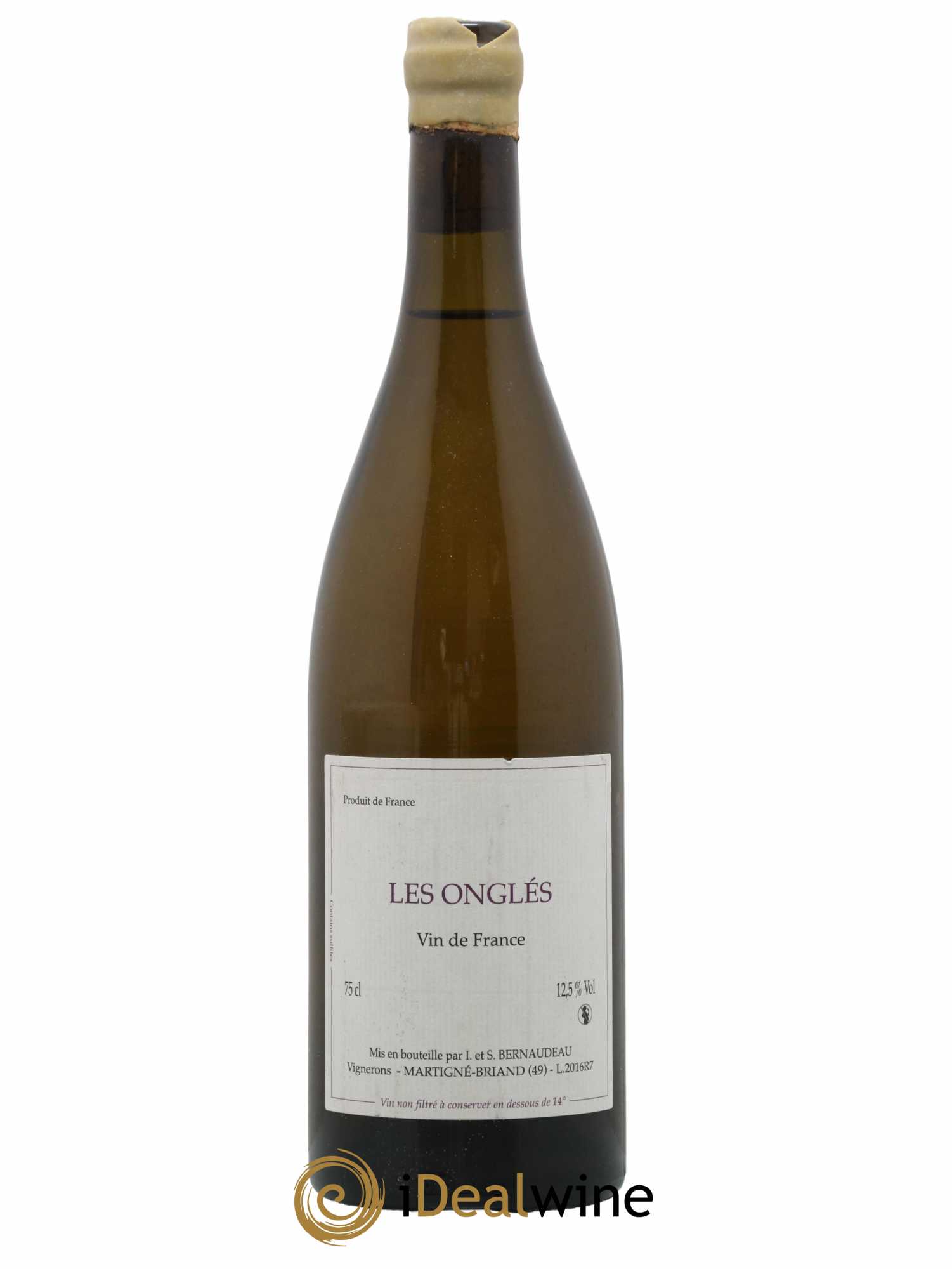 Vin de France Les Onglés Stéphane Bernaudeau 2016 - Lot de 1 bouteille - 0