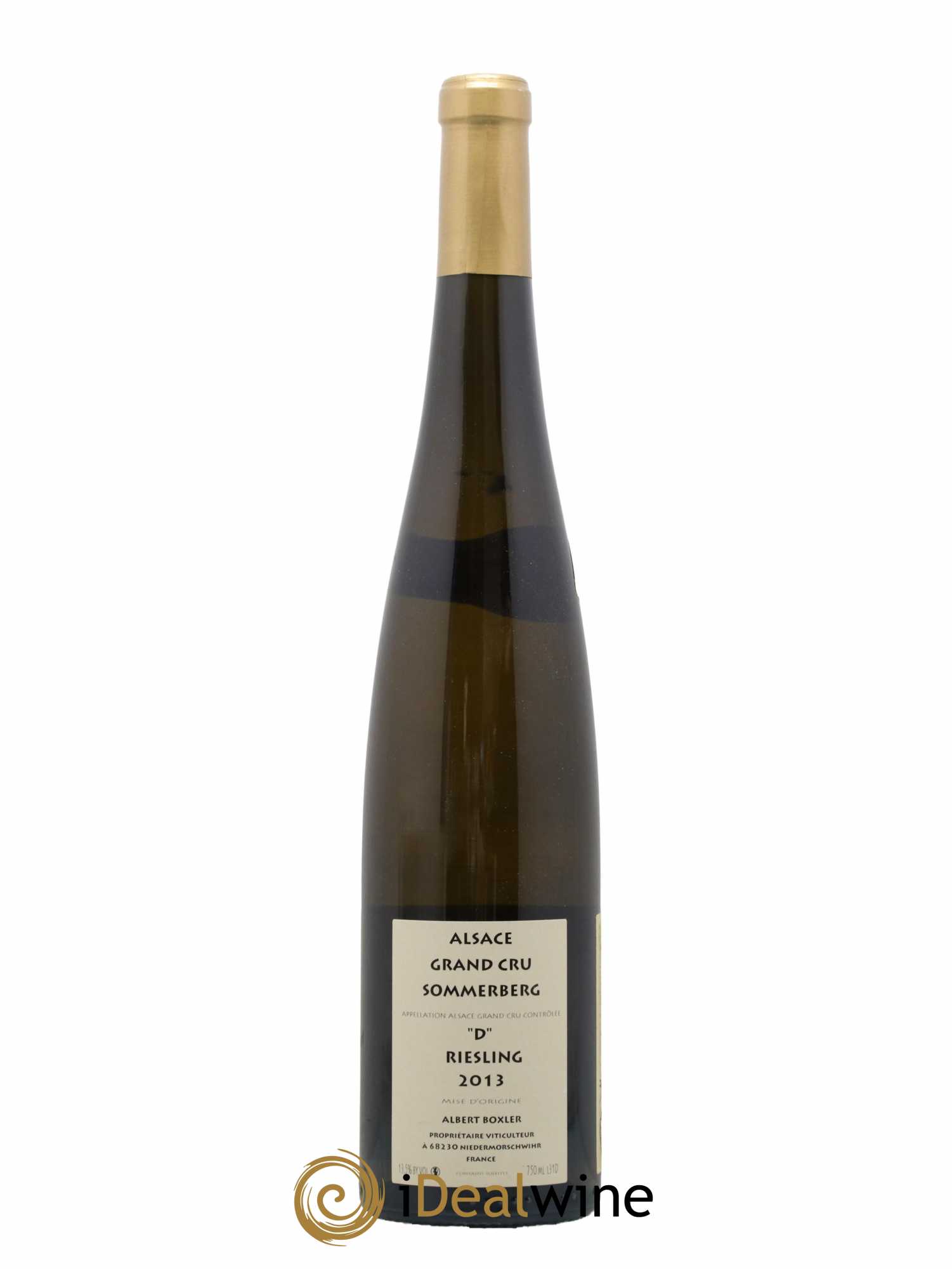 Alsace Riesling Grand Cru Sommerberg D Albert Boxler 2013 - Lot de 1 bouteille - 1
