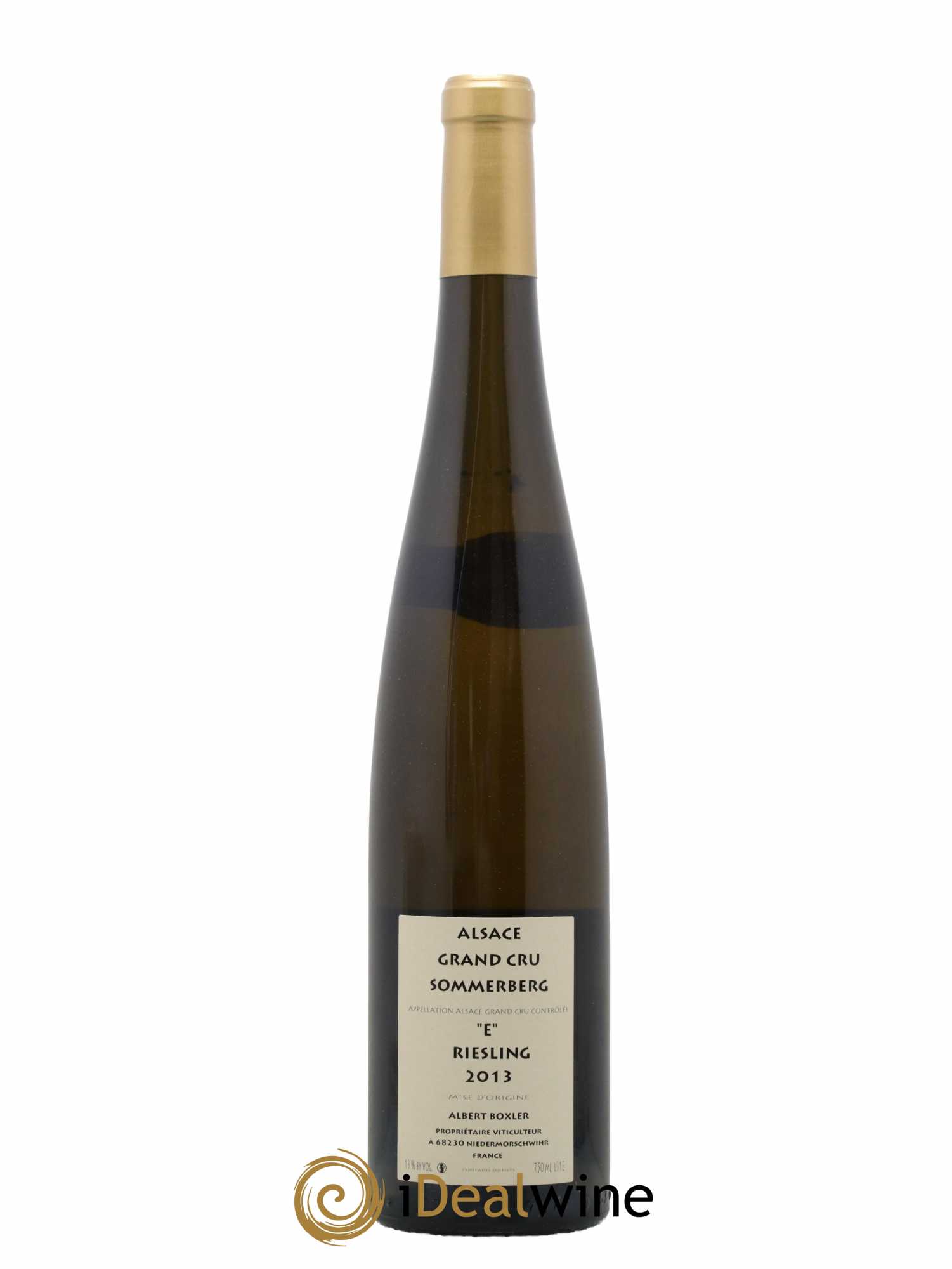 Alsace Riesling Grand Cru Sommerberg E Albert Boxler 2013 - Lot de 1 bouteille - 1