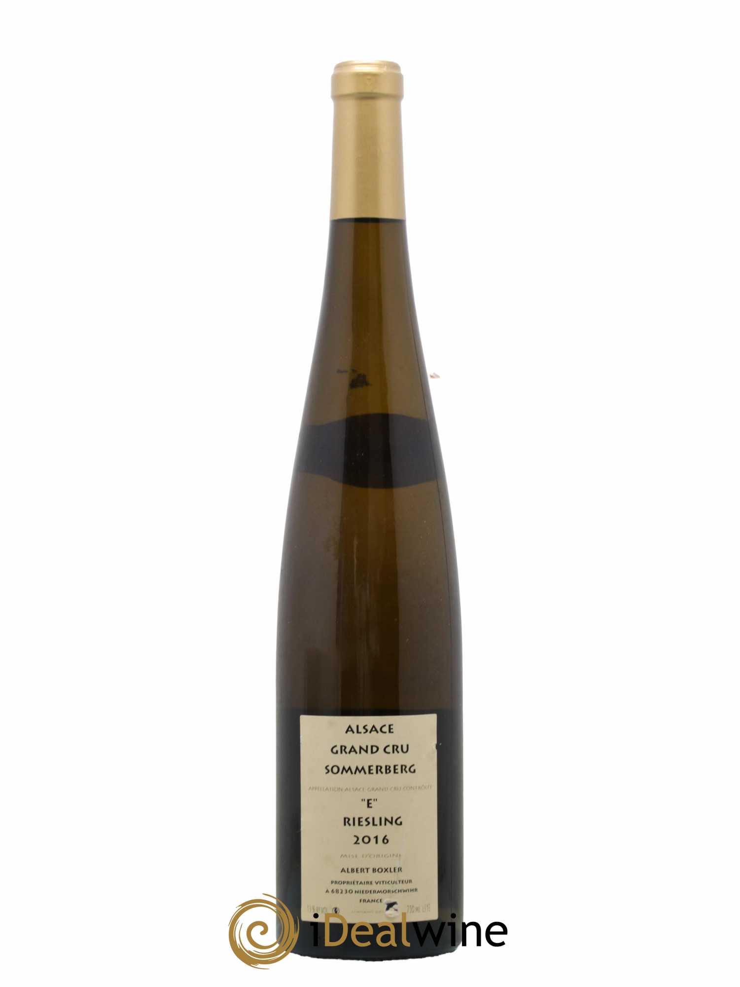 Alsace Riesling Grand Cru Sommerberg E Albert Boxler 2016 - Lot de 1 bouteille - 1