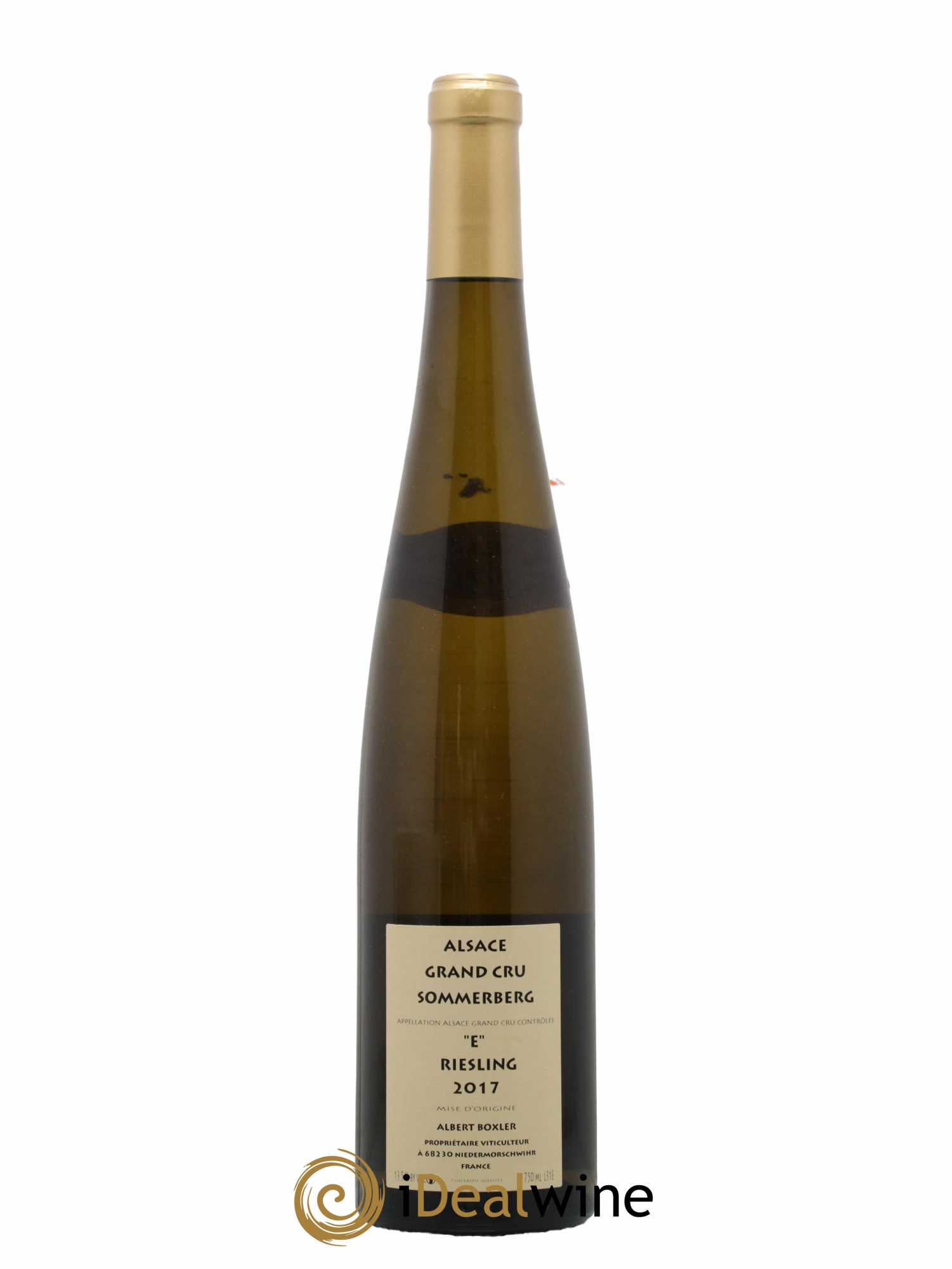 Alsace Riesling Grand Cru Sommerberg E Albert Boxler 2017 - Lot de 1 bouteille - 1