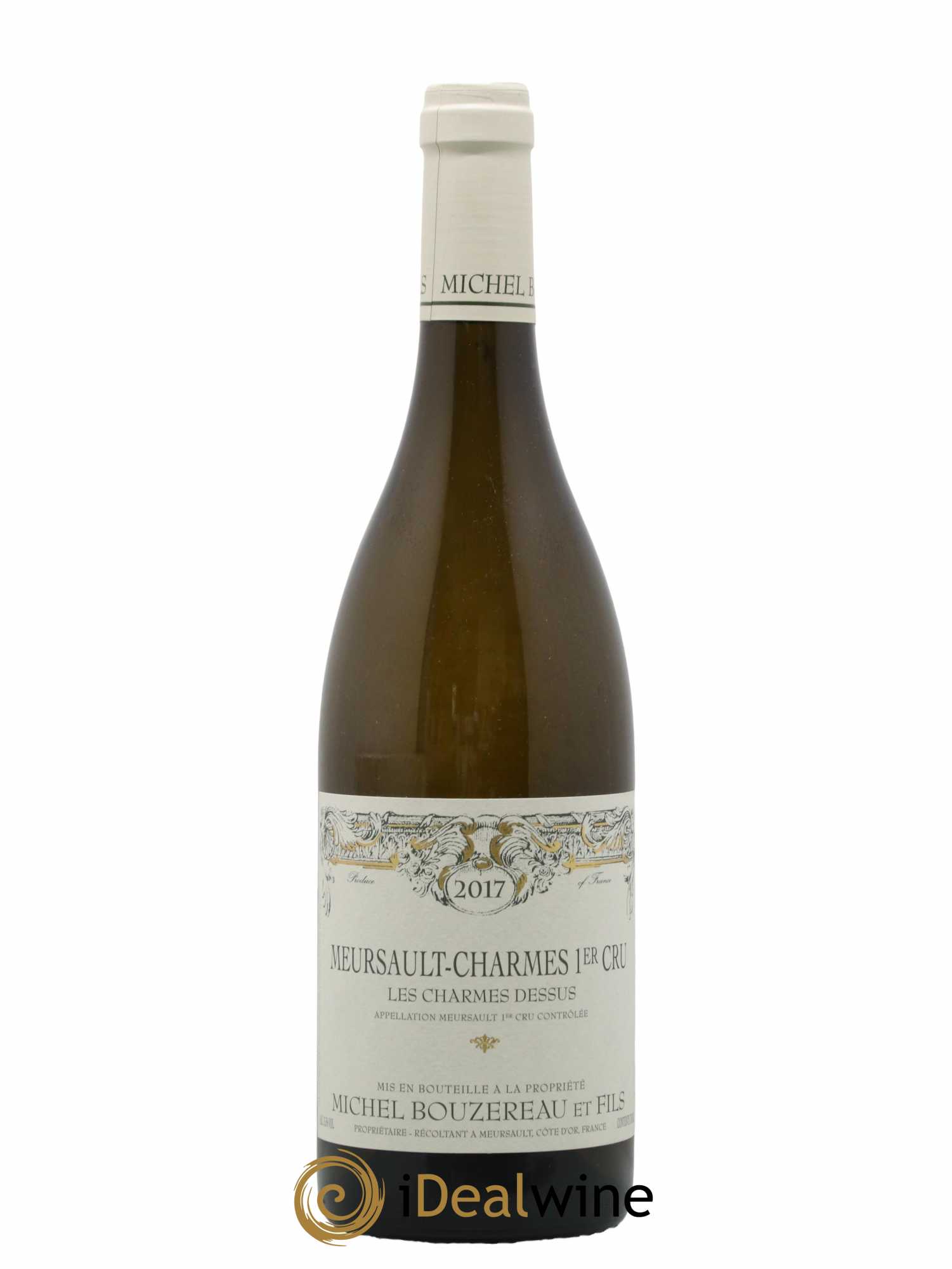 Meursault 1er Cru Charmes Les Charmes Dessus Michel Bouzereau et Fils (Domaine) 2017 - Lot de 1 bouteille - 0
