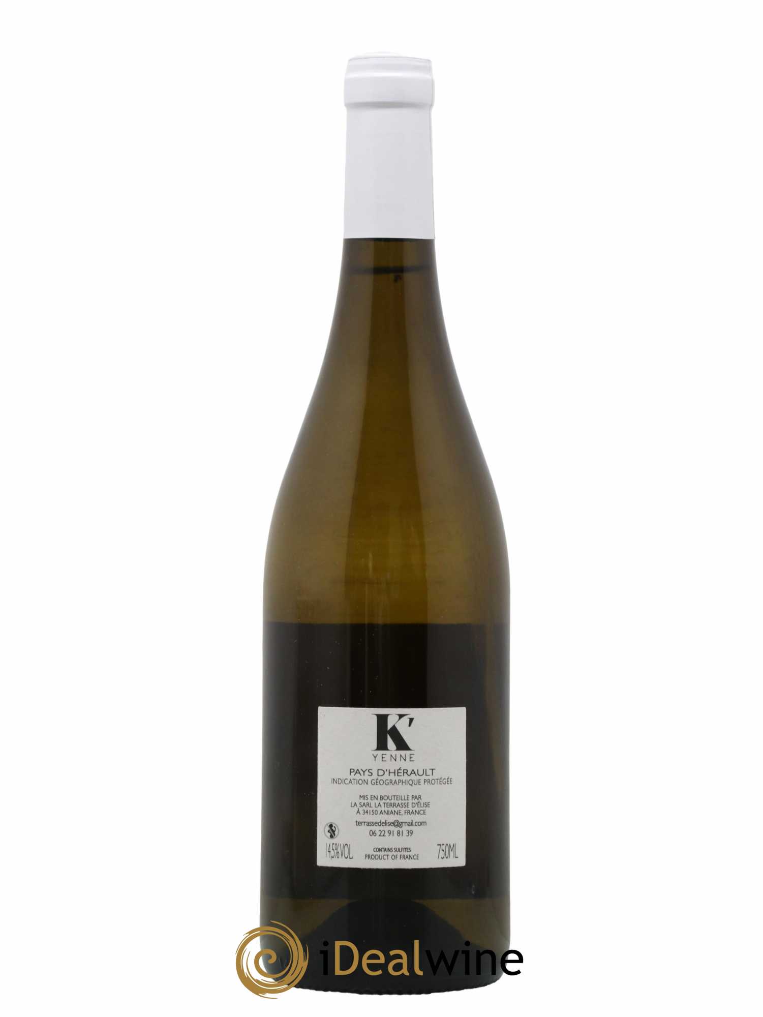 Pays d'Hérault K'Yenne Terrasse d'Elise (Domaine de la) 2019 - Lot de 1 bouteille - 1