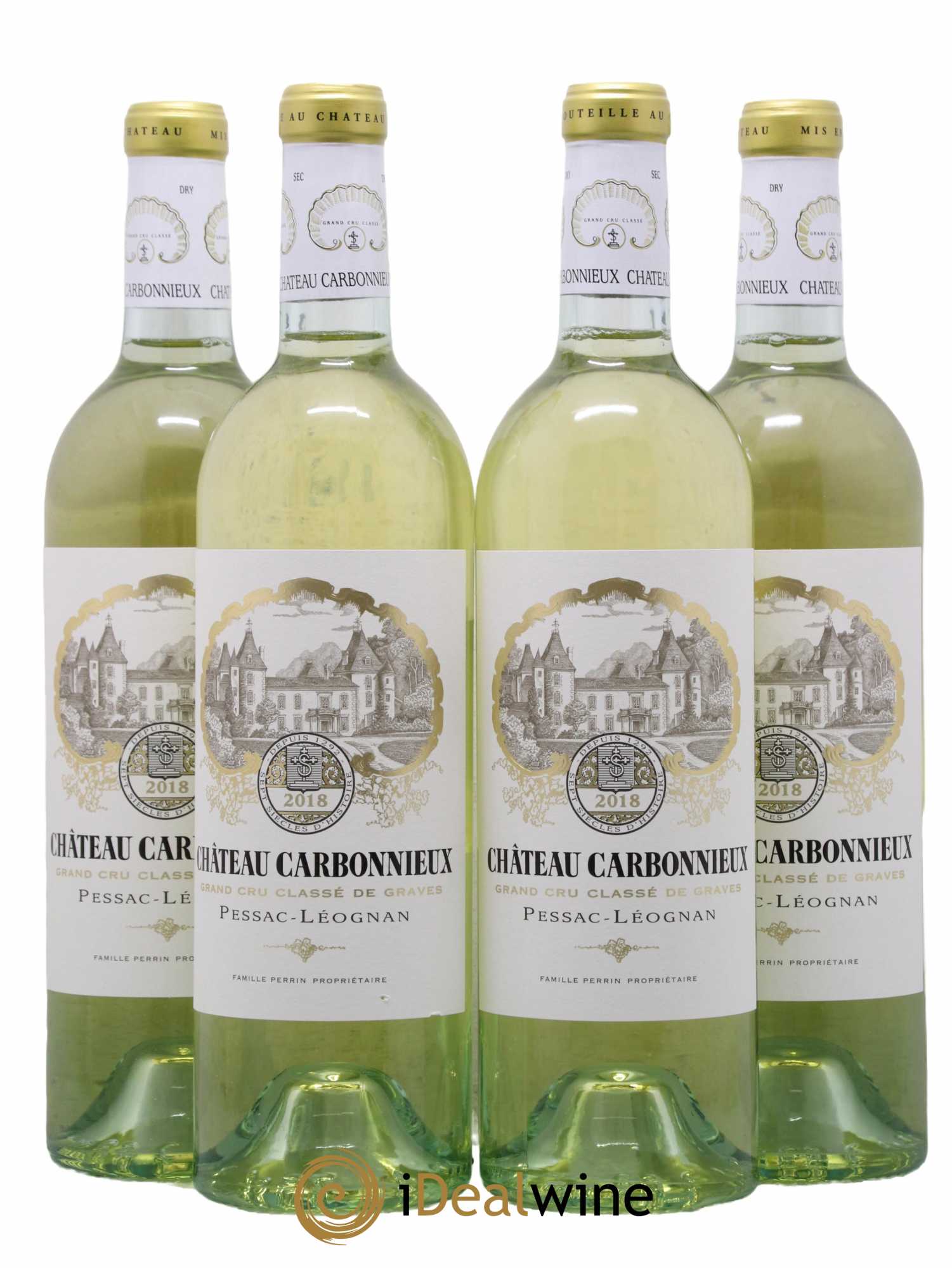 Château Carbonnieux Cru Classé de Graves 2018 - Lot de 4 bouteilles - 0