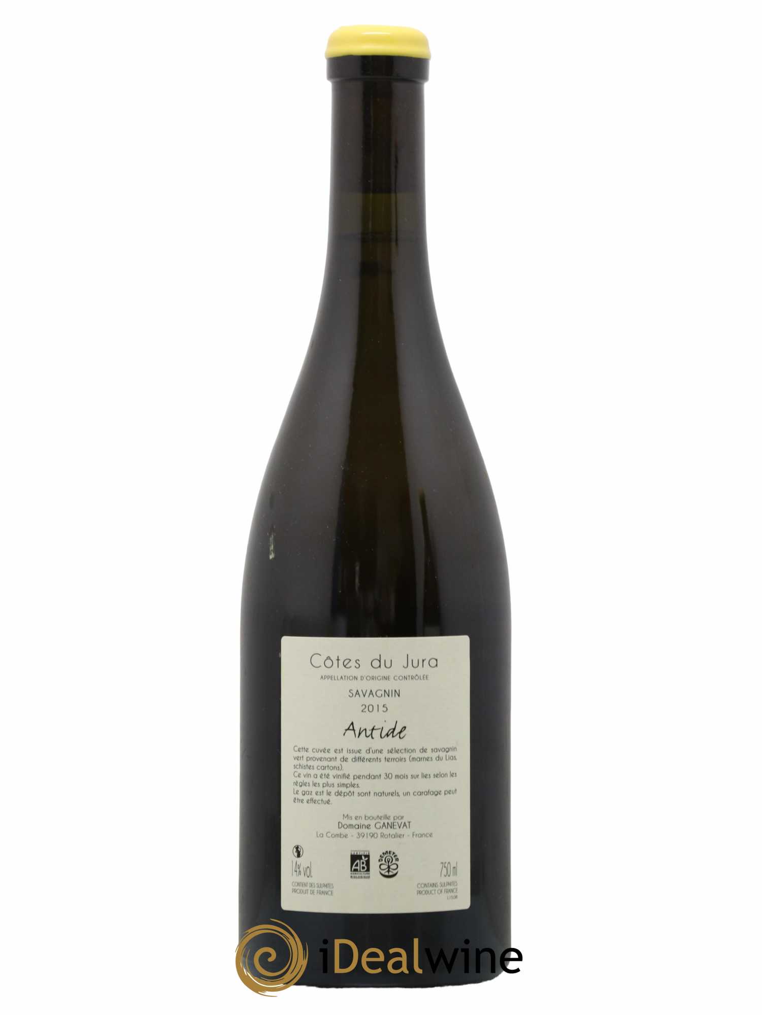 Côtes du Jura Savagnin Antide Jean-François Ganevat (Domaine) 2015 - Lot de 1 bouteille - 1