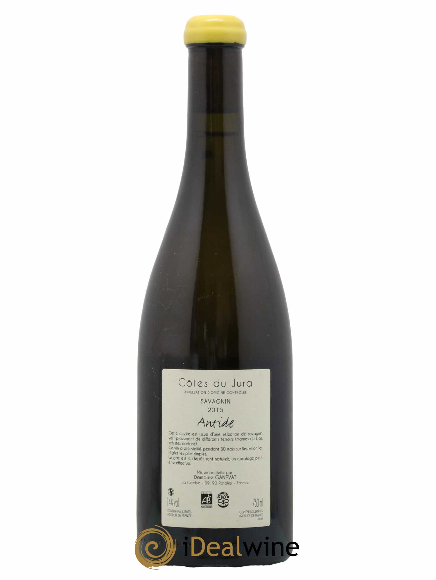 Côtes du Jura Savagnin Antide Jean-François Ganevat (Domaine) 2015 - Lot de 1 bouteille - 1