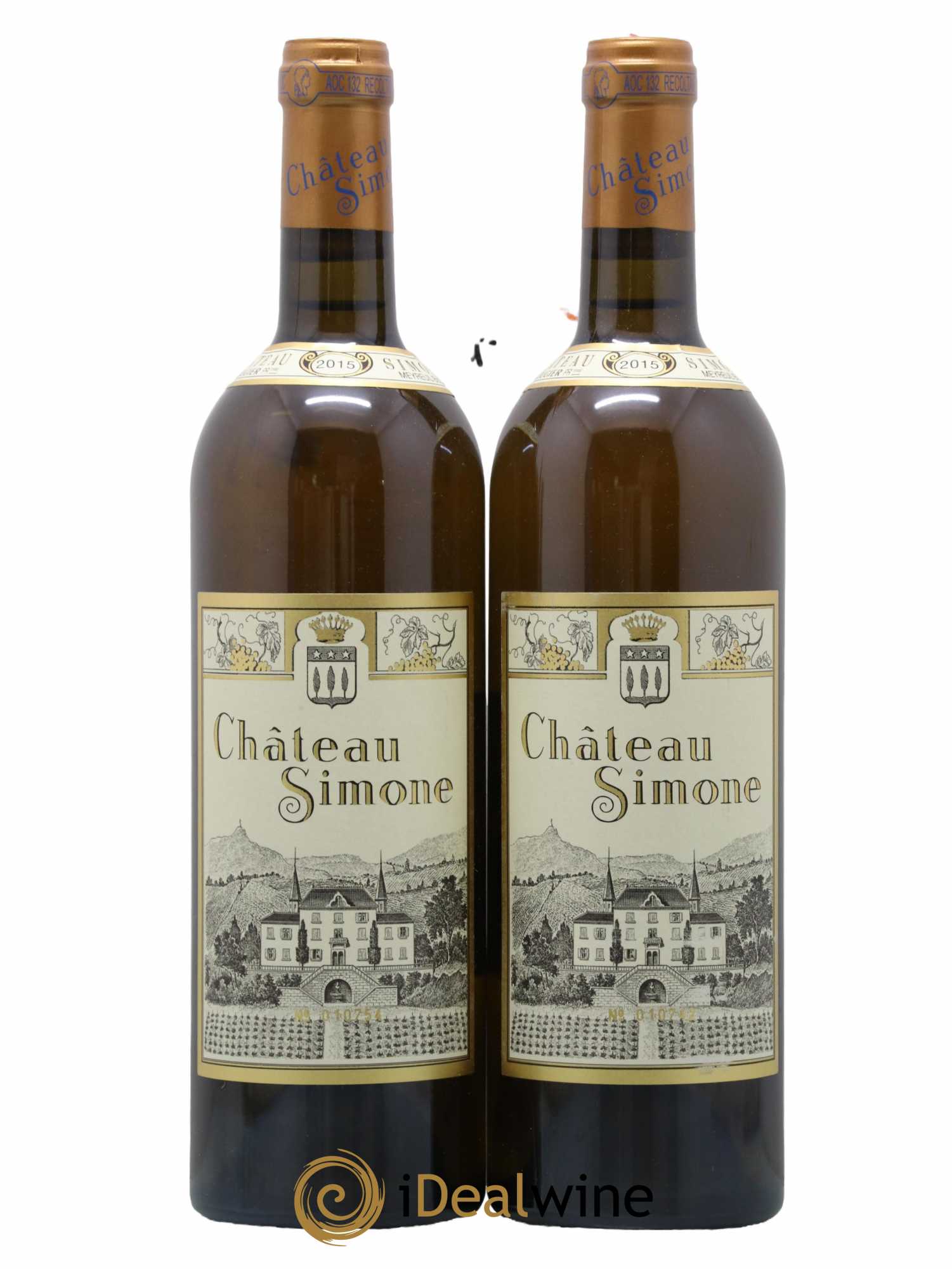 Palette Château Simone Famille Rougier 2015 - Posten von 2 Flaschen - 0