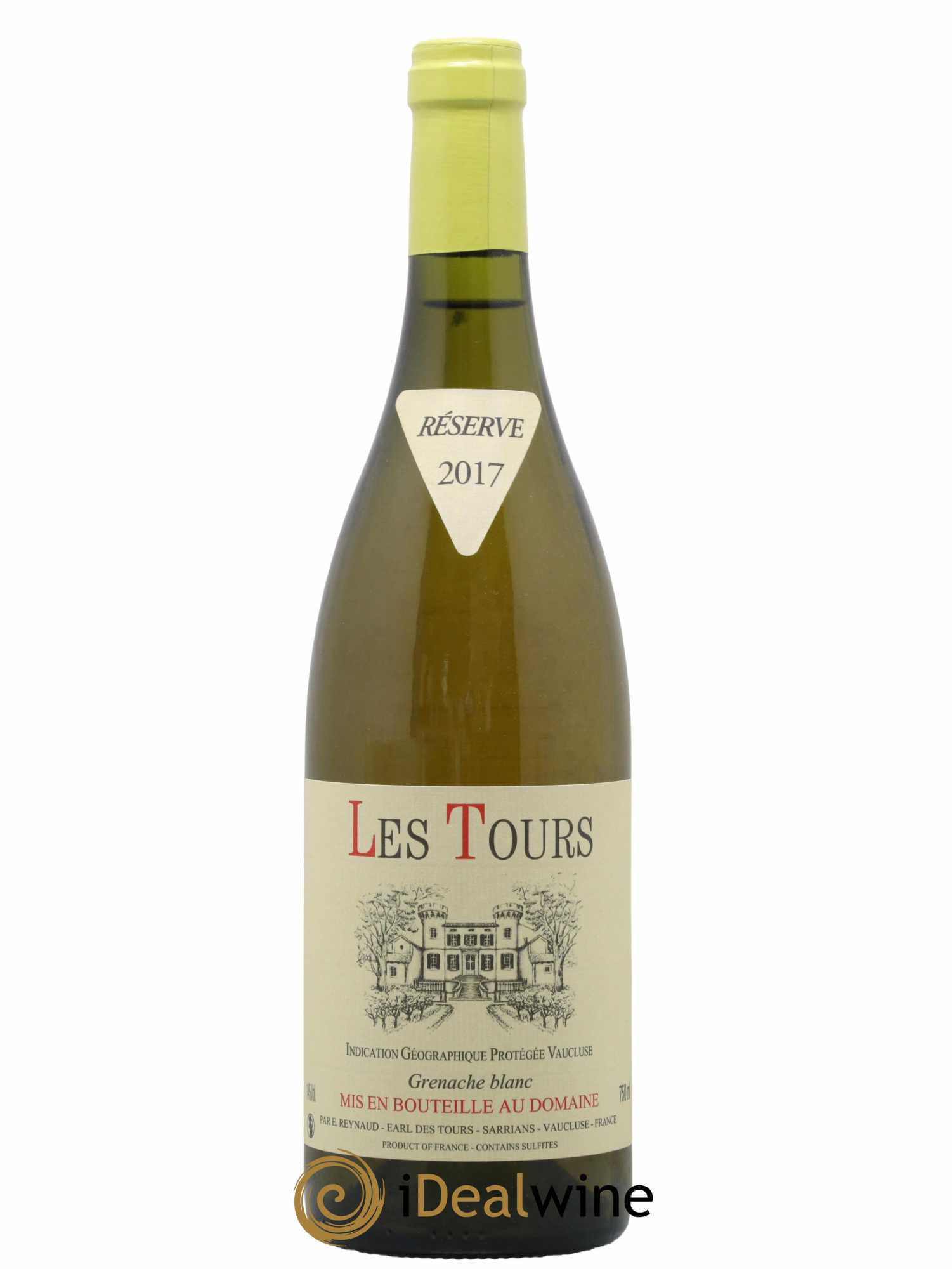 Vaucluse (Vin de Pays de Vaucluse) Les Tours Grenache Blanc Emmanuel Reynaud 2017 - Lot de 1 bouteille - 0