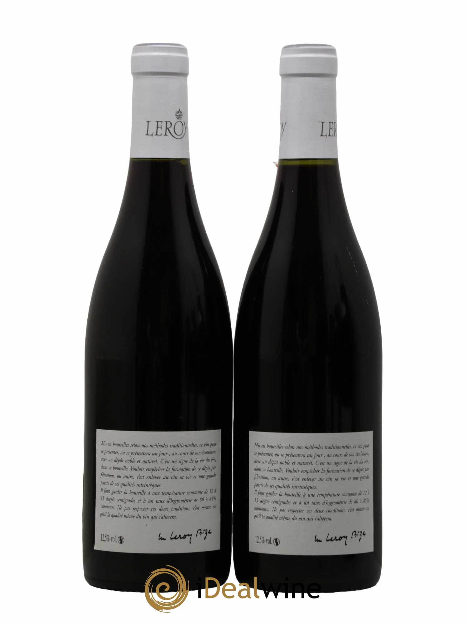 Bourgogne Leroy SA 2018 - Lot de 2 bouteilles - 1