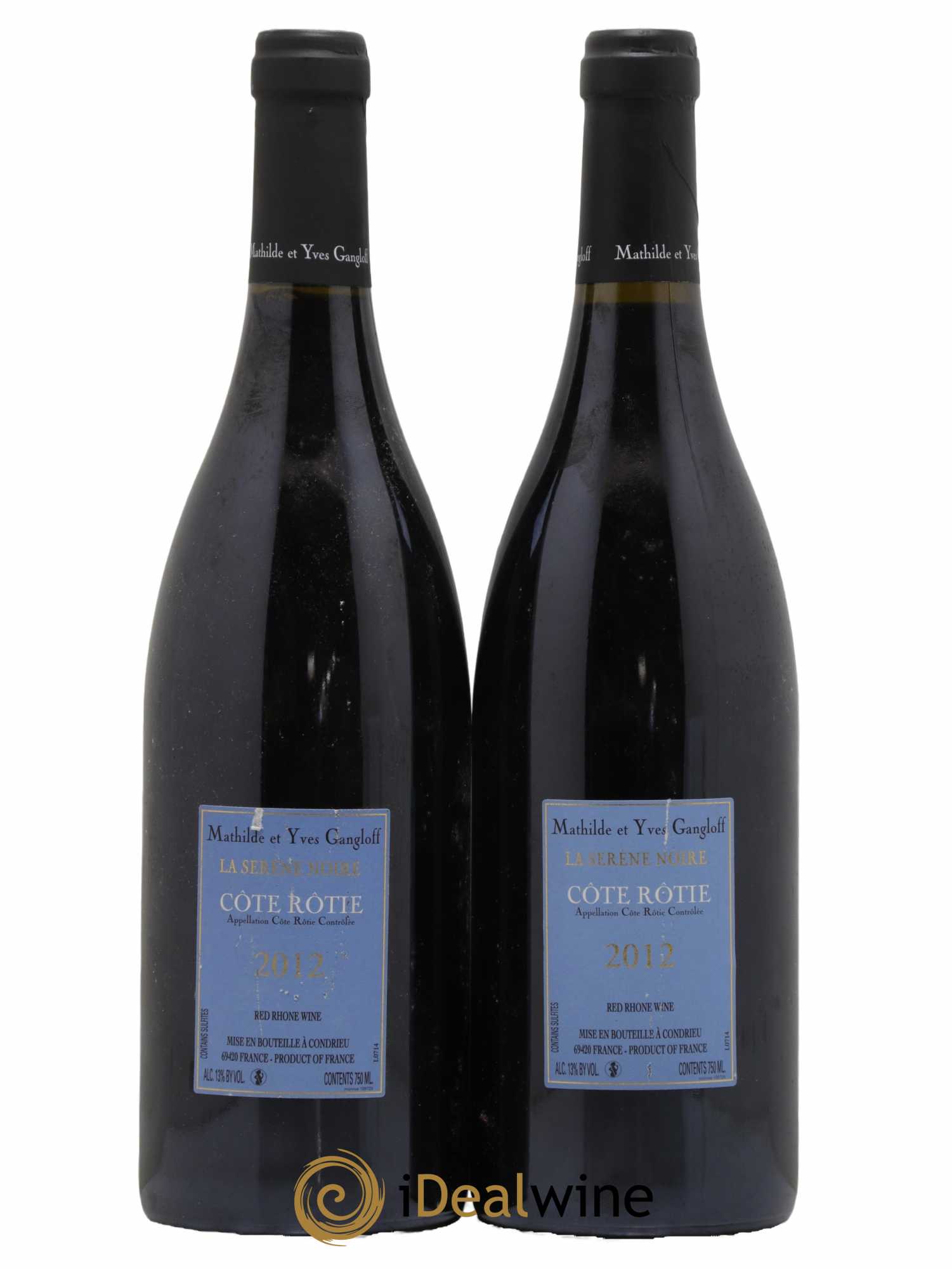 Côte-Rôtie La Sereine Noire Gangloff (Domaine) 2012 - Lot de 2 bouteilles - 1