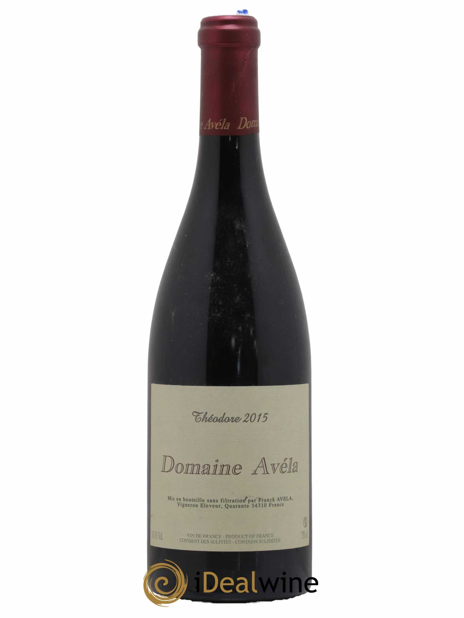 Vin de France Théodore Avéla 2015 - Lot de 1 bouteille - 0