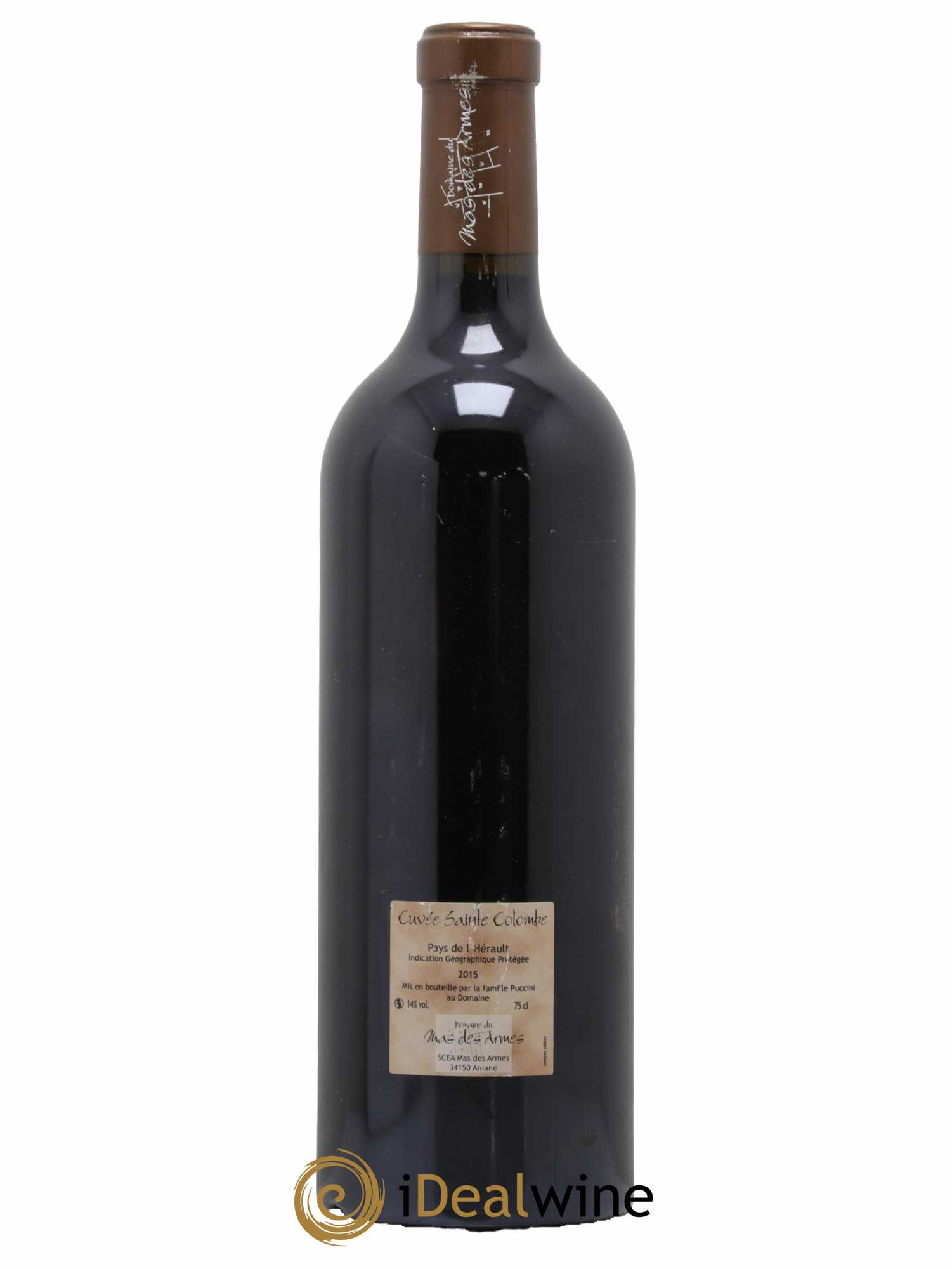 Pays d'Hérault Cuvée Saint Colombes Domaine du Mas des Armes 2015 - Lot de 1 bouteille - 1