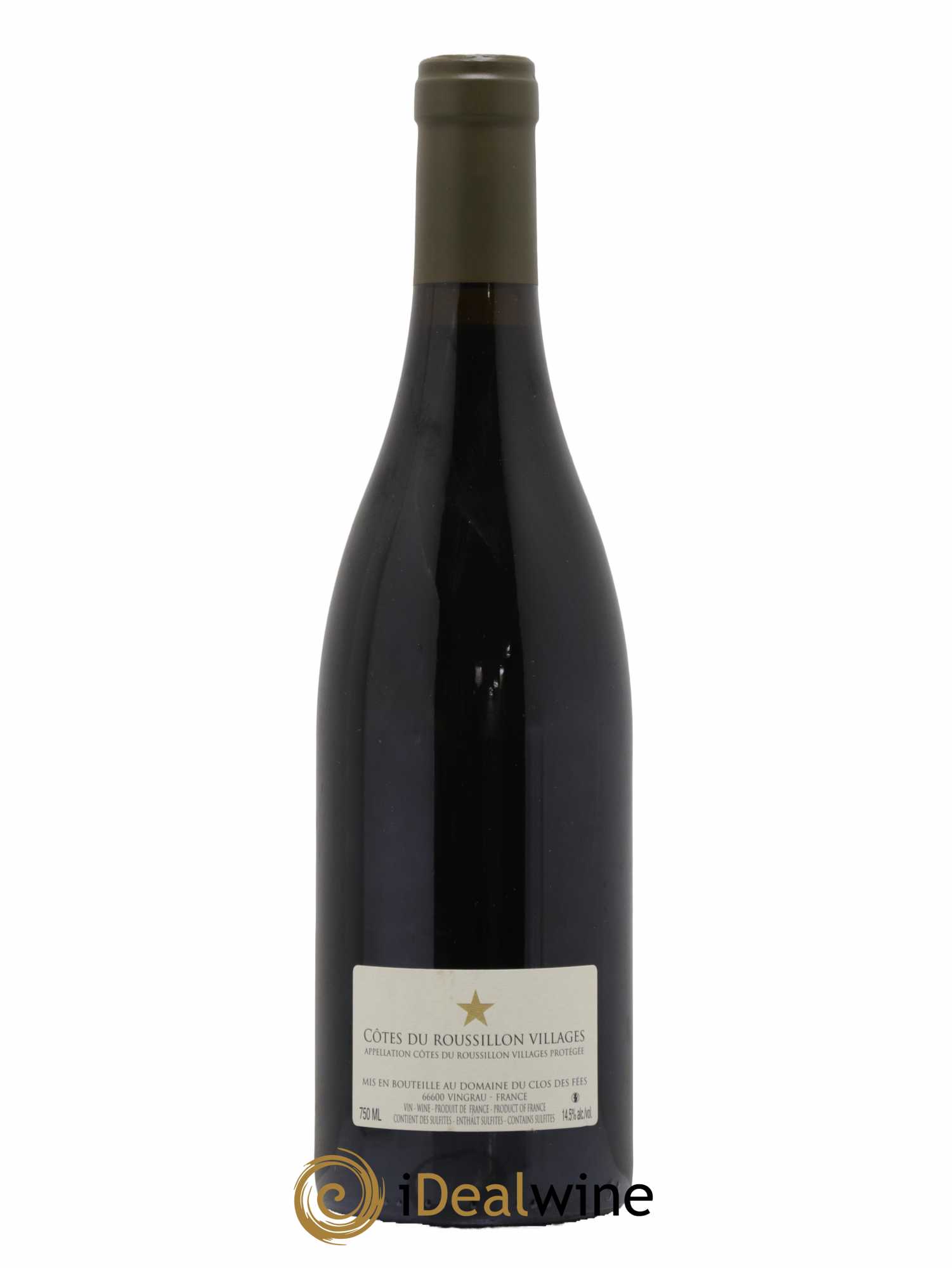 Côtes du Roussillon Villages Clos des Fées Hervé Bizeul 2018 - Lot de 1 bouteille - 1