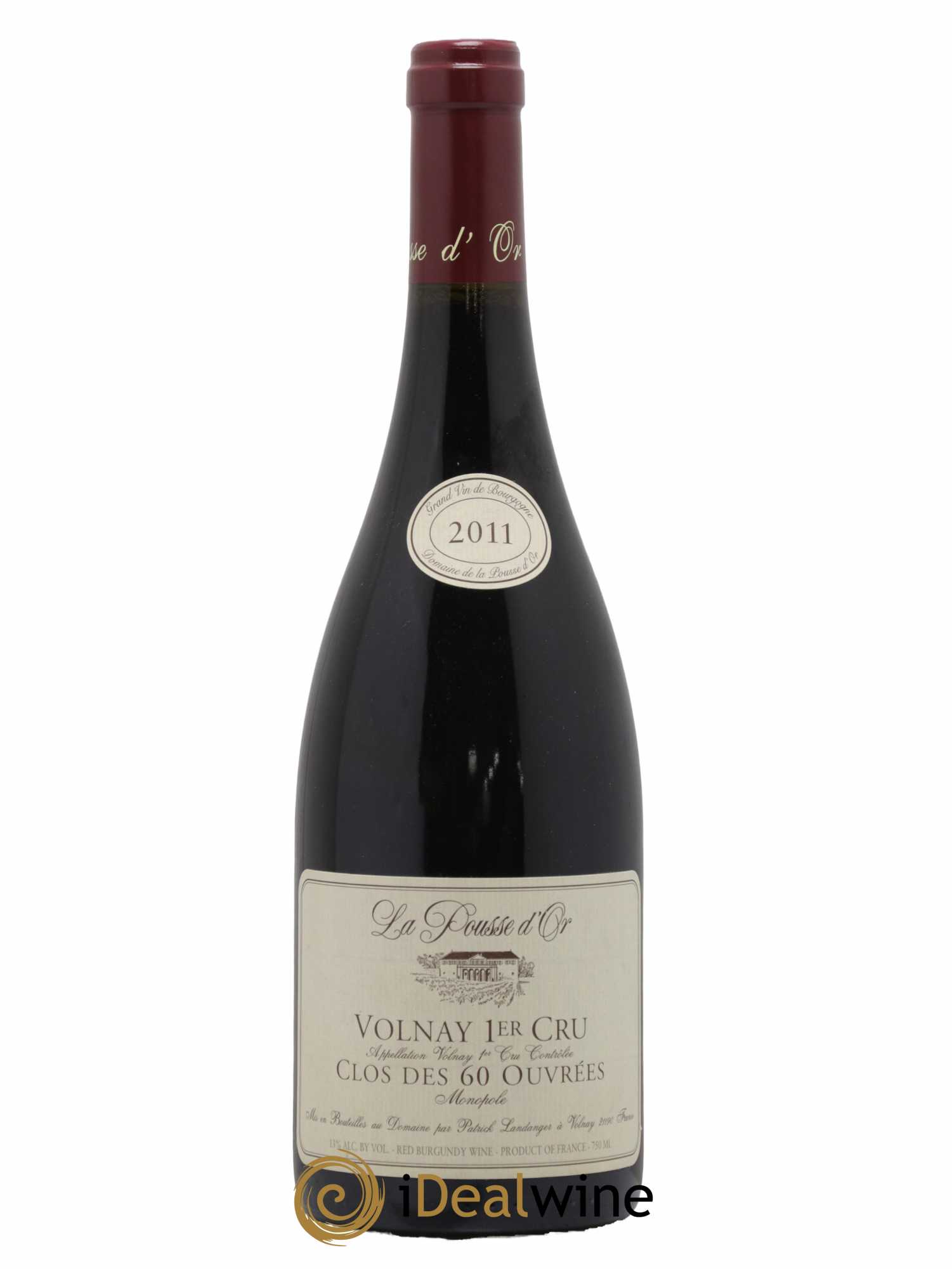 Volnay 1er Cru Clos des 60 ouvrées La Pousse d'Or (Domaine de) 2011 - Lot de 1 bouteille - 0