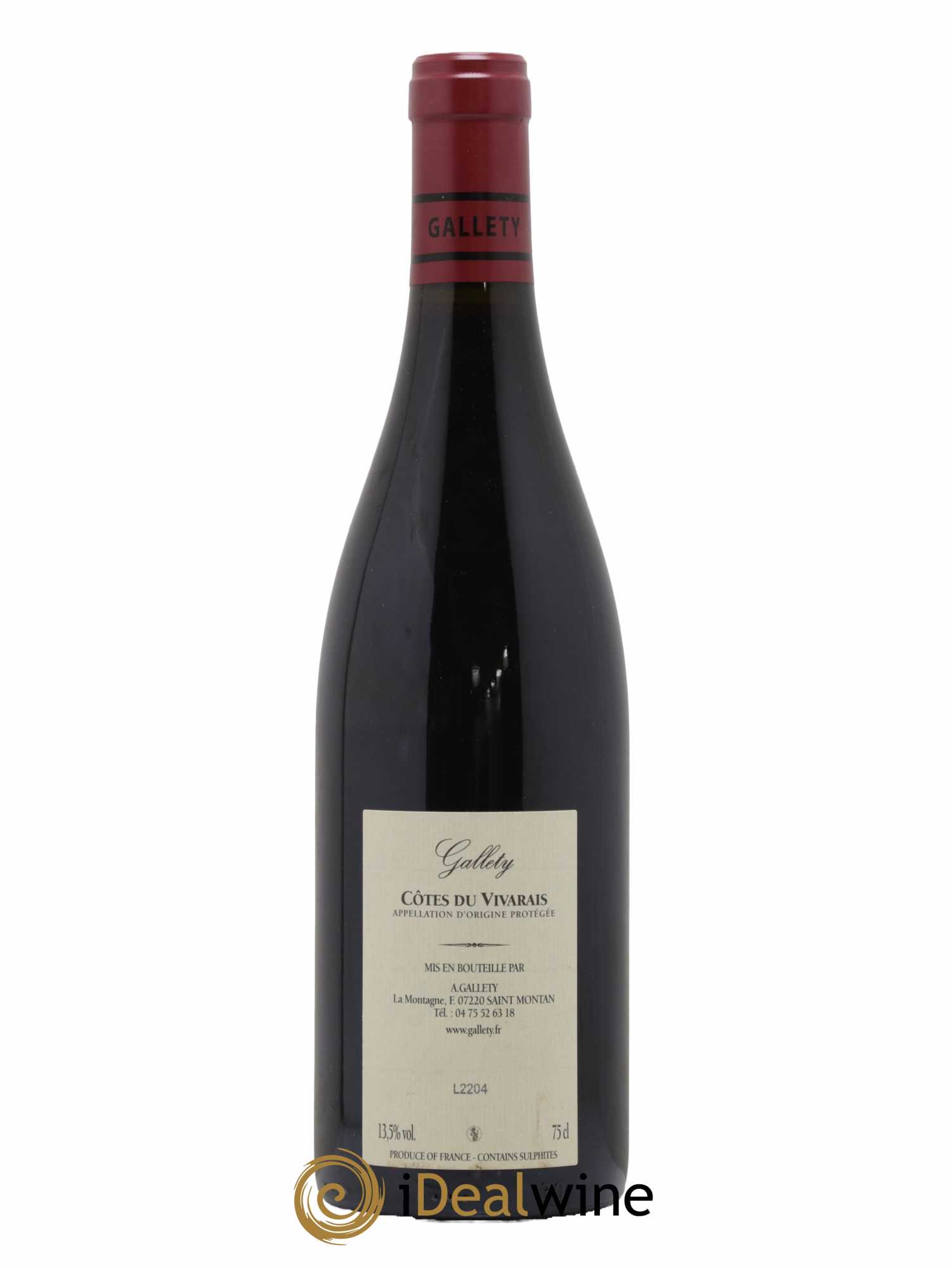 Côtes du Vivarais La Syrare Gallety (Domaine) 2015 - Lot de 1 bouteille - 1