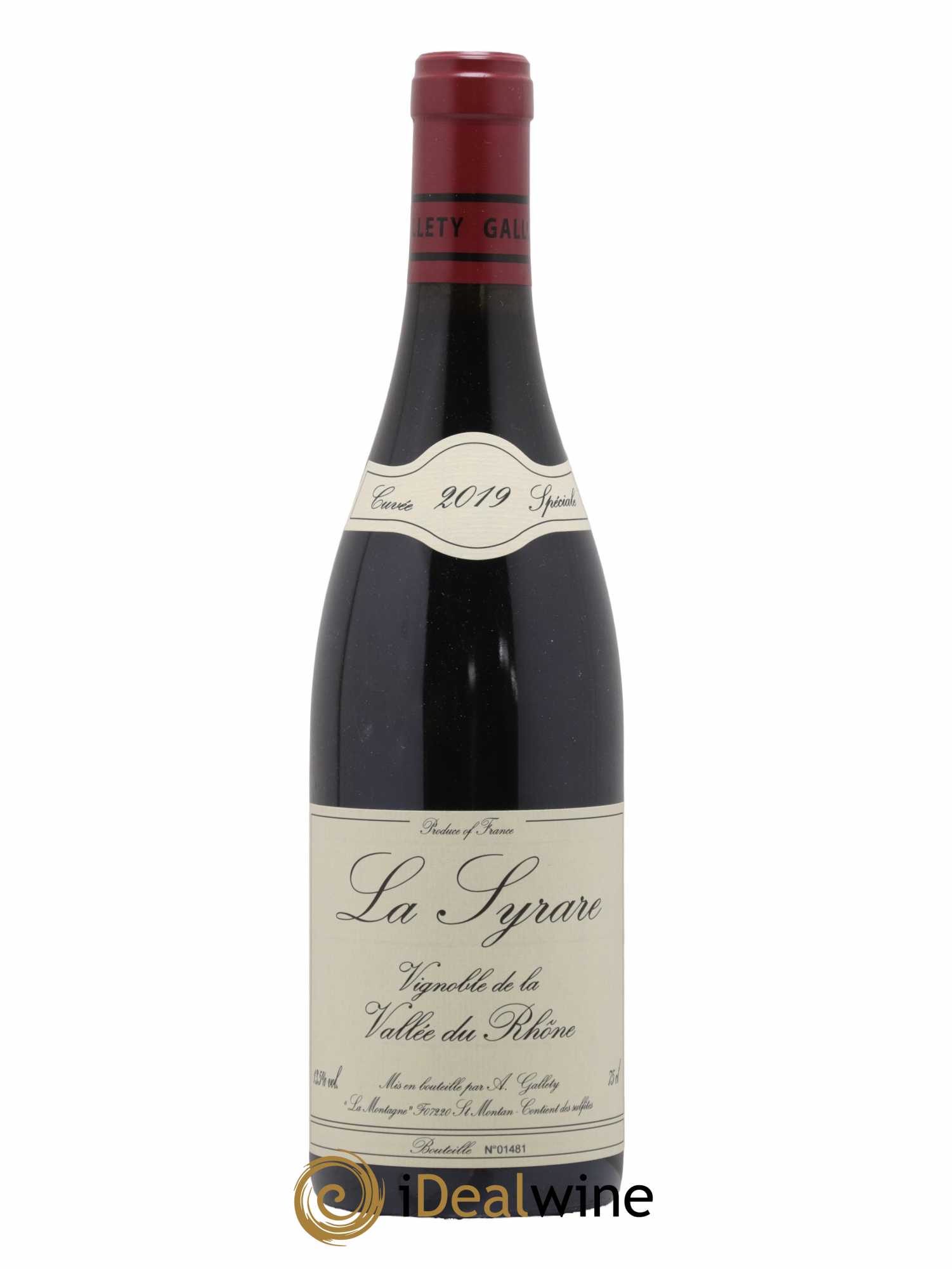 Côtes du Vivarais La Syrare Gallety (Domaine) 2015 - Lot de 1 bouteille - 0