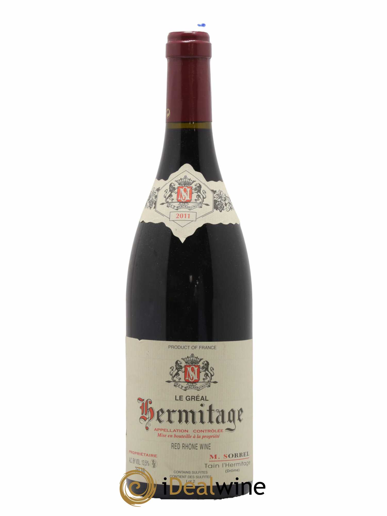 Hermitage Le Gréal Marc Sorrel 2011 - Lot de 1 bouteille - 0
