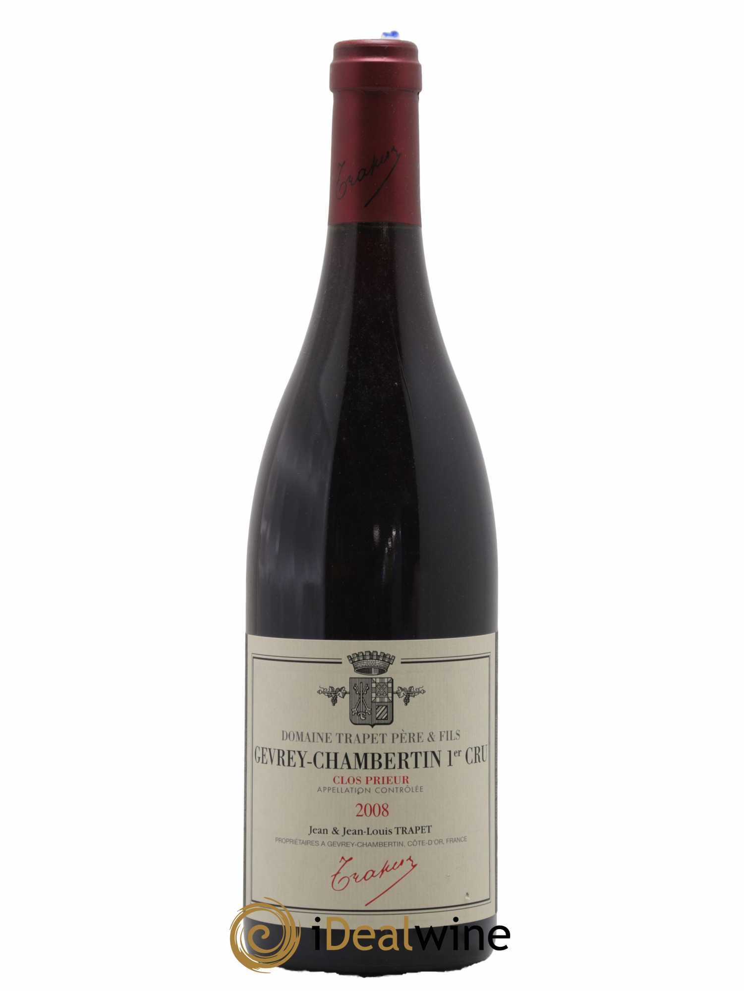Gevrey-Chambertin 1er Cru Clos Prieur Domaine Trapet 2008 - Lot de 1 bouteille - 0