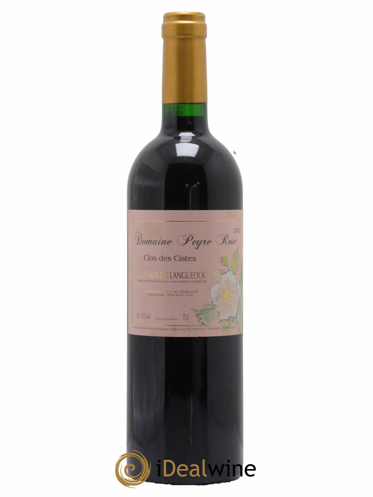 Vin de France (anciennement Coteaux du Languedoc) Domaine Peyre Rose Les Cistes Marlène Soria 2003 - Lot de 1 bouteille - 0