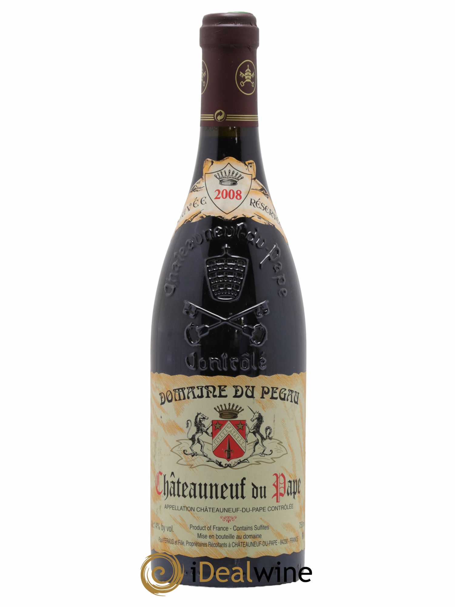 Châteauneuf-du-Pape Domaine du Pégau Cuvée Réservée Paul et Laurence Féraud 2008 - Lot de 1 bouteille - 0