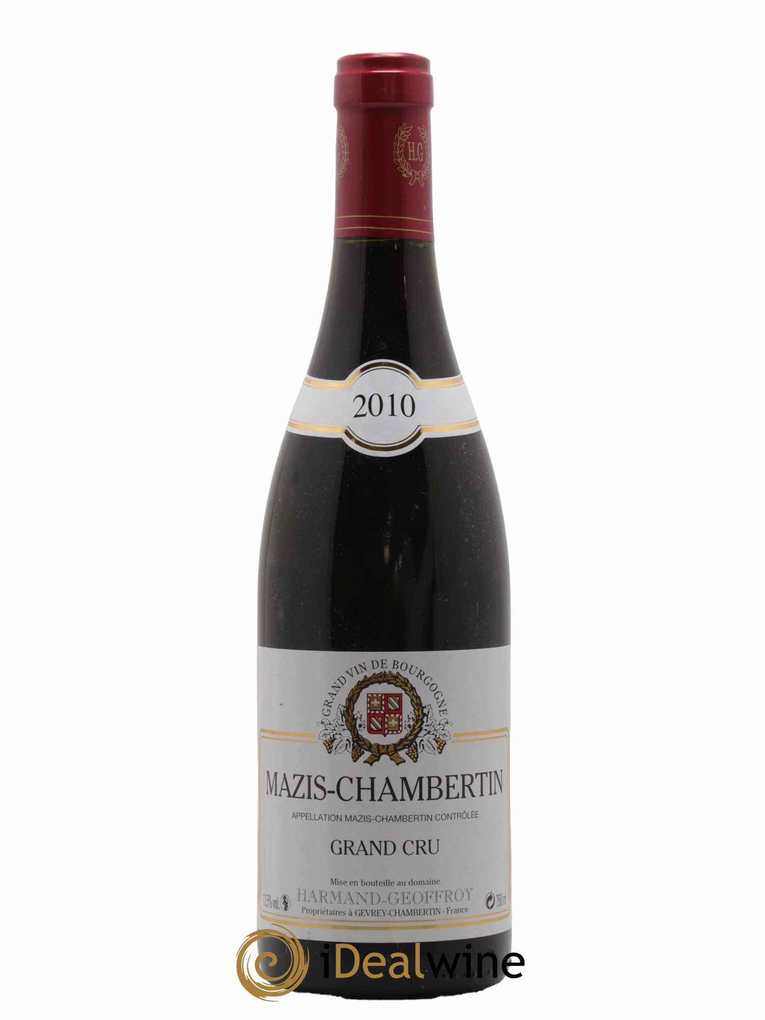 Mazis-Chambertin Grand Cru Harmand-Geoffroy (Domaine) 2010 - Lot de 1 bouteille - 0