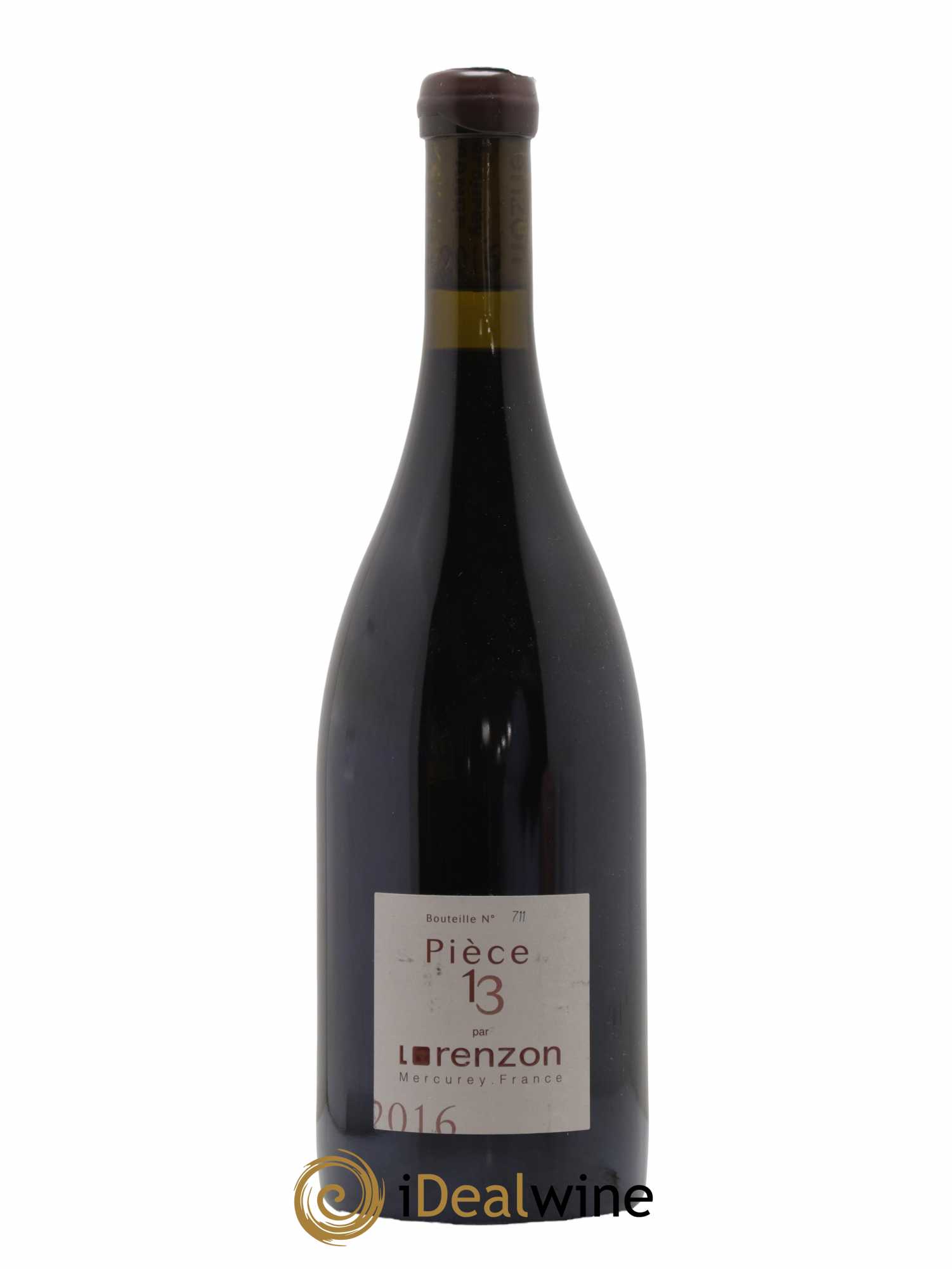 Mercurey 1er Cru Pièce 13 Bruno Lorenzon 2016 - Lot de 1 bouteille - 0