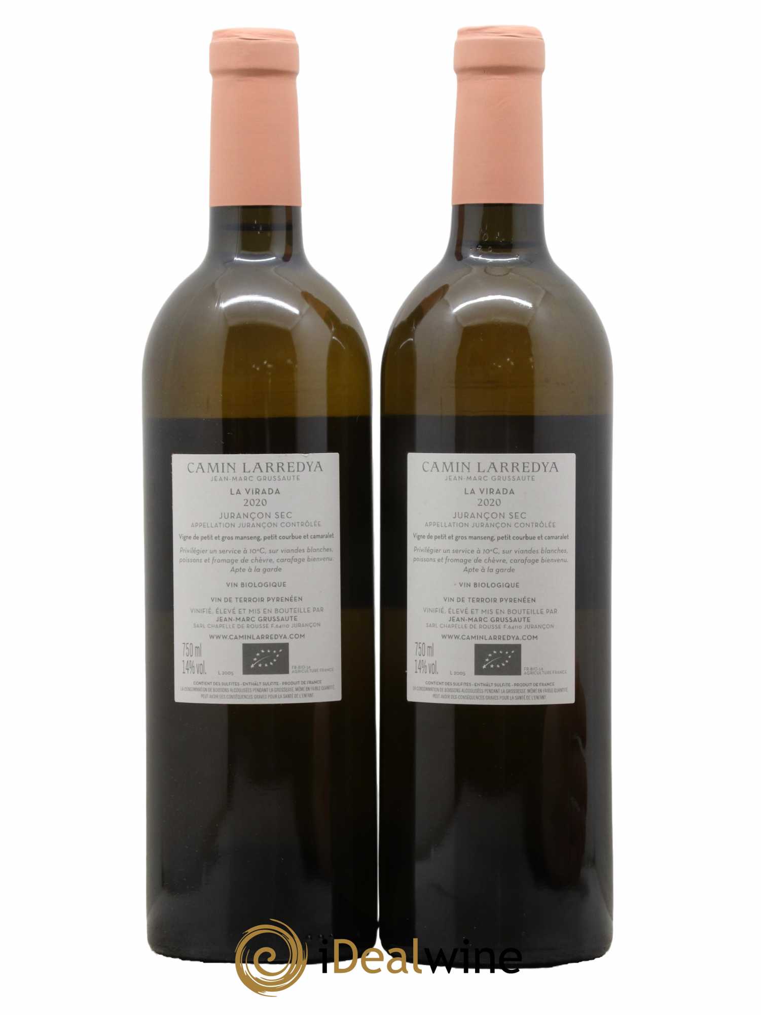 Jurançon Sec La Virada Camin Larredya 2020 - Lot de 2 bouteilles - 1
