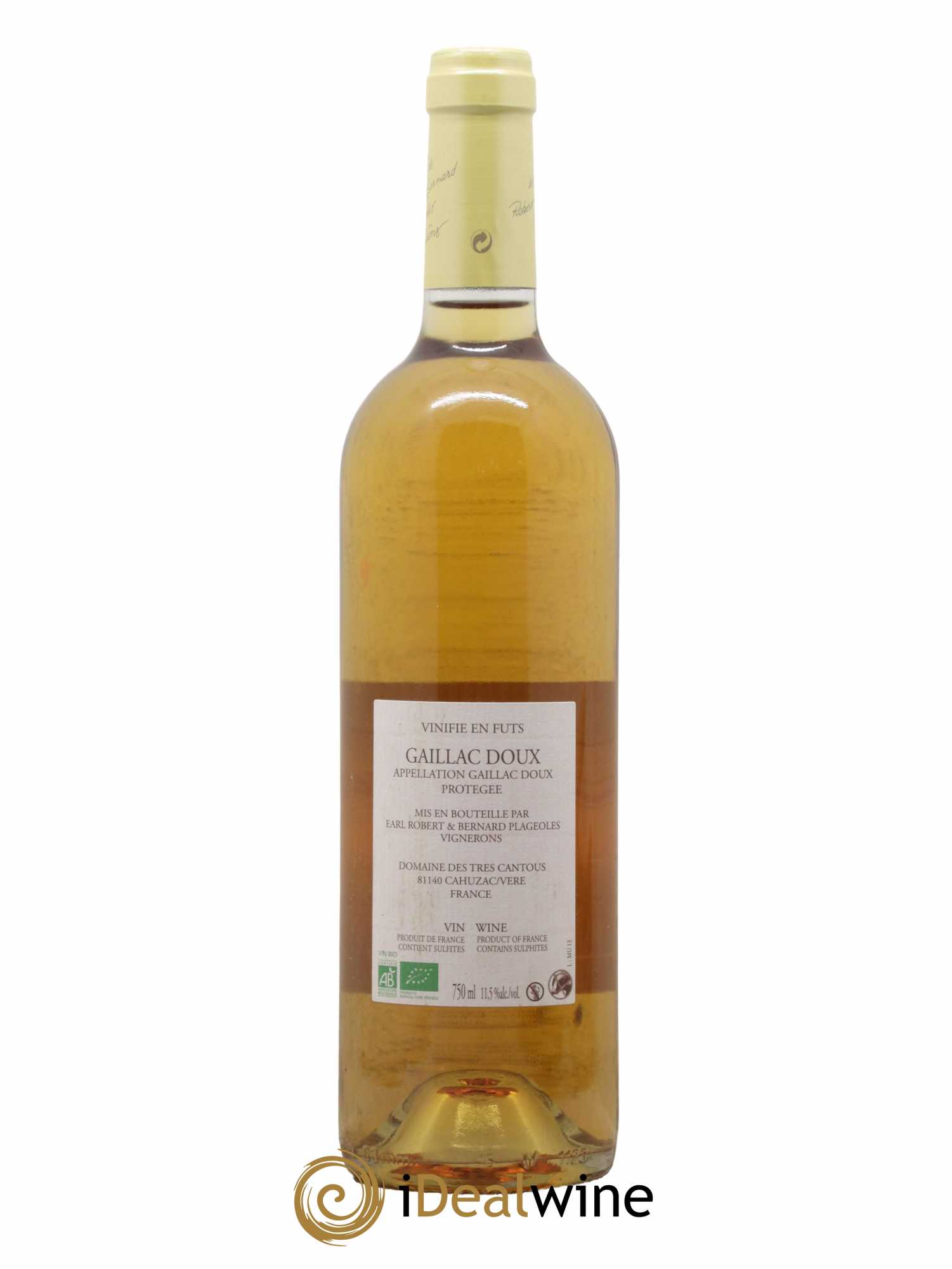 Gaillac Doux Robert Plageoles  Muscadelle 2013 - Lotto di 1 bottiglia - 1