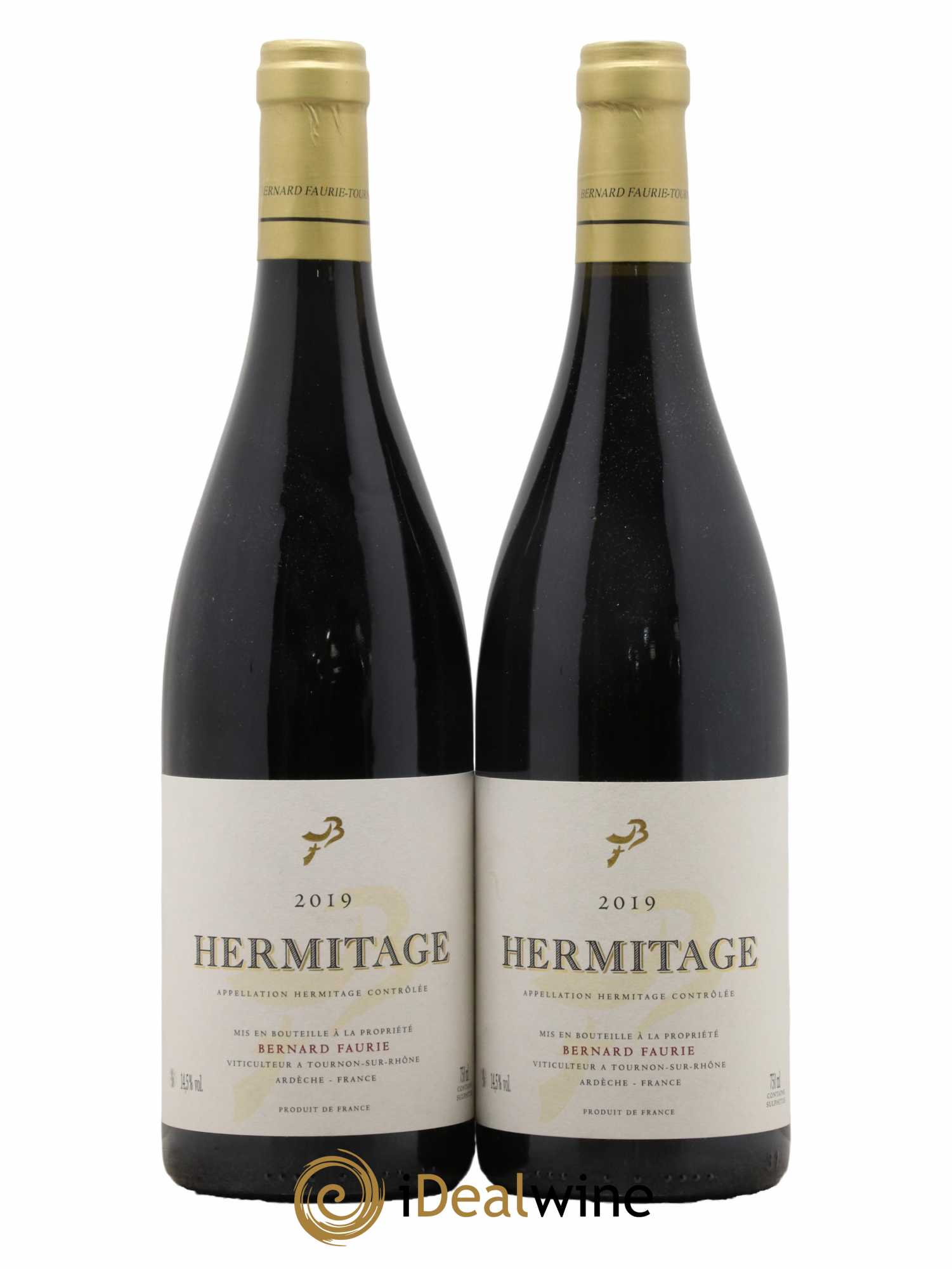 Hermitage Bessards Méal (capsule dorée) Bernard Faurie 2019 - Lot de 2 bouteilles - 0