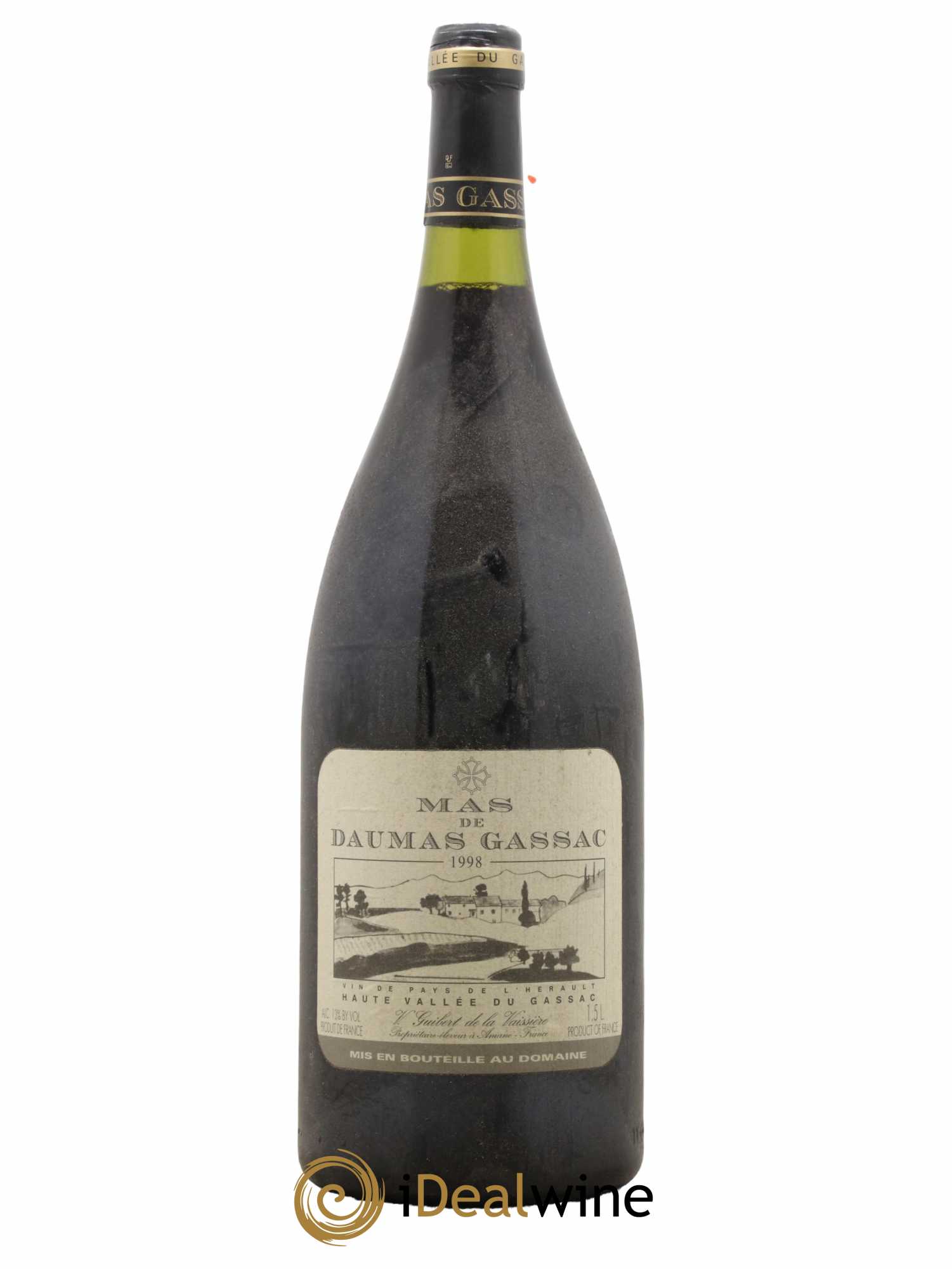 Saint-Guilhem-le-Désert - Cité d'Aniane Mas Daumas Gassac Famille Guibert de La Vaissière 1998 - Lot de 1 magnum - 0