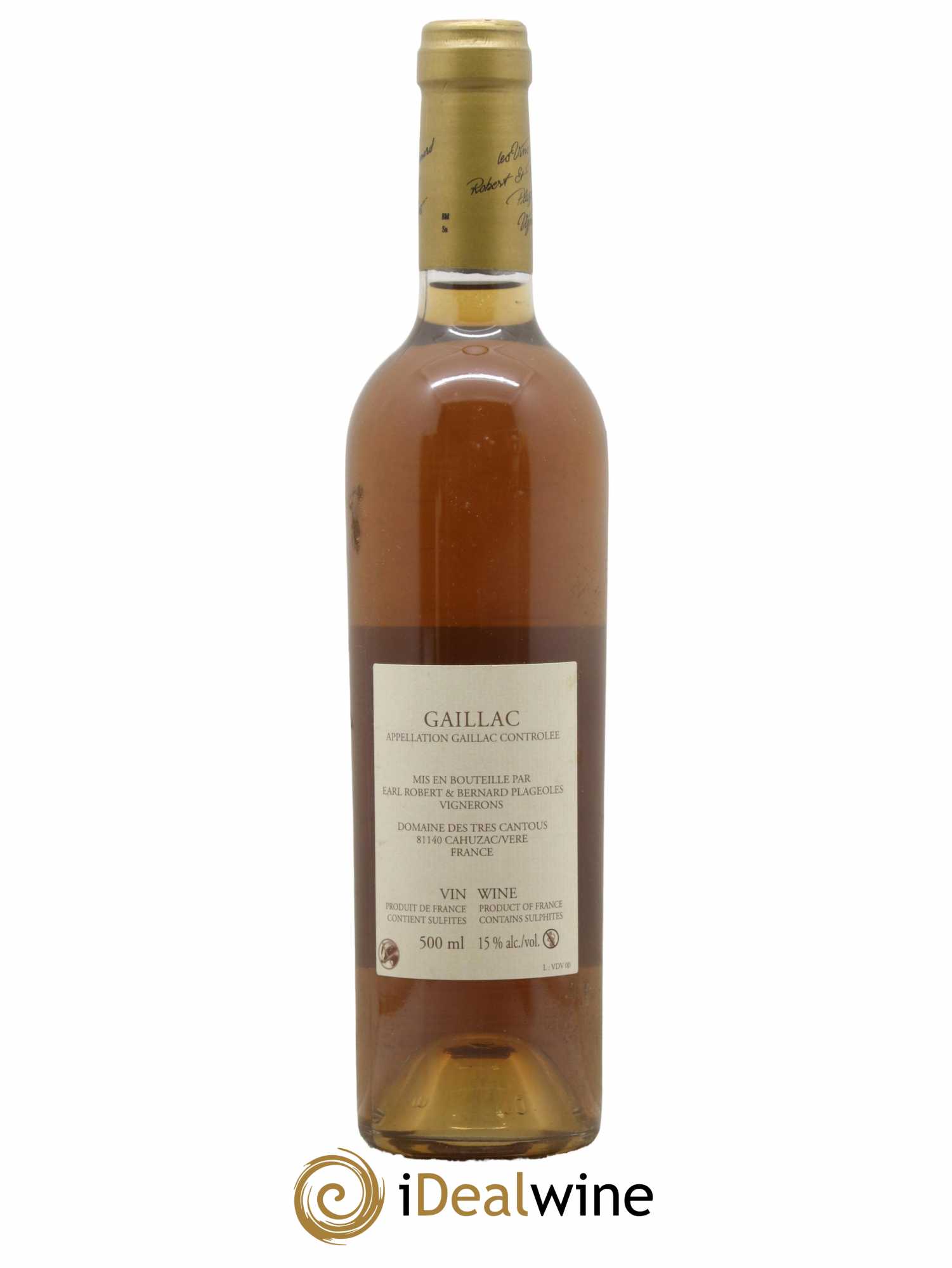 Gaillac Vin de voile Plageoles 50 CL 2000 - Lot de 1 bouteille - 1