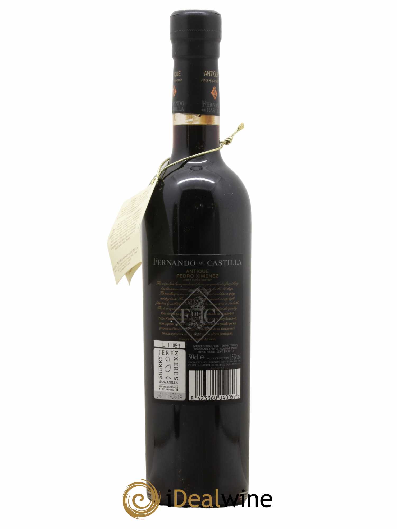Jerez (Xerez, Sherry) Oloroso Fernando De Castilla PX Antique 50 CL - Lot de 1 bouteille - 1