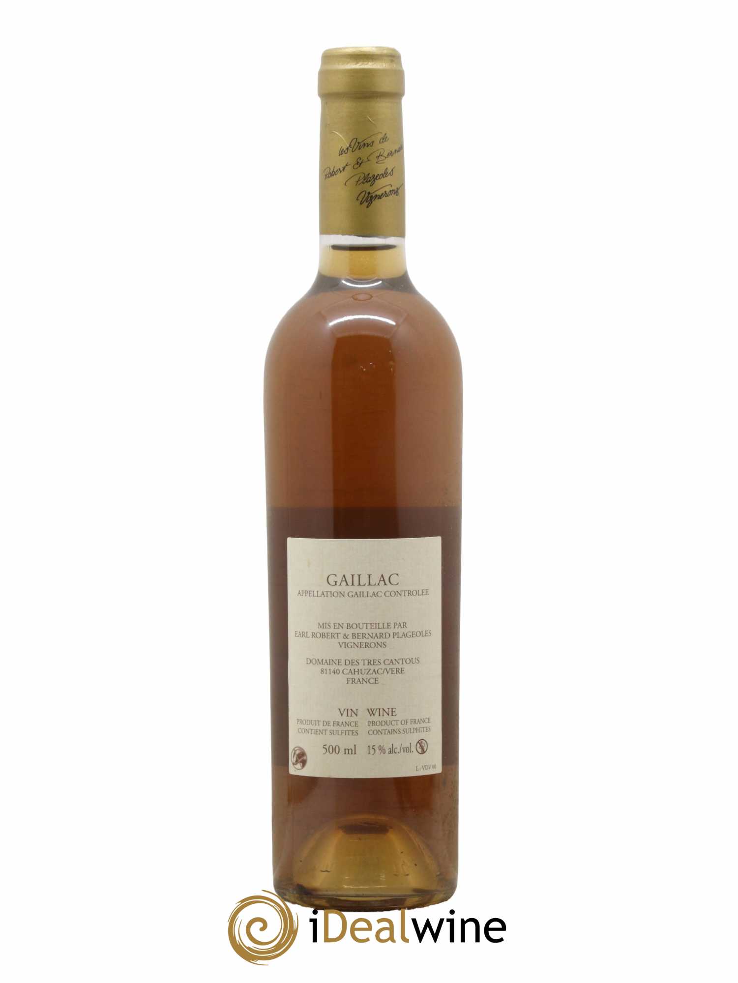 Gaillac Vin de voile Plageoles 50 cl 2000 - Posten von 1 Flasche - 1