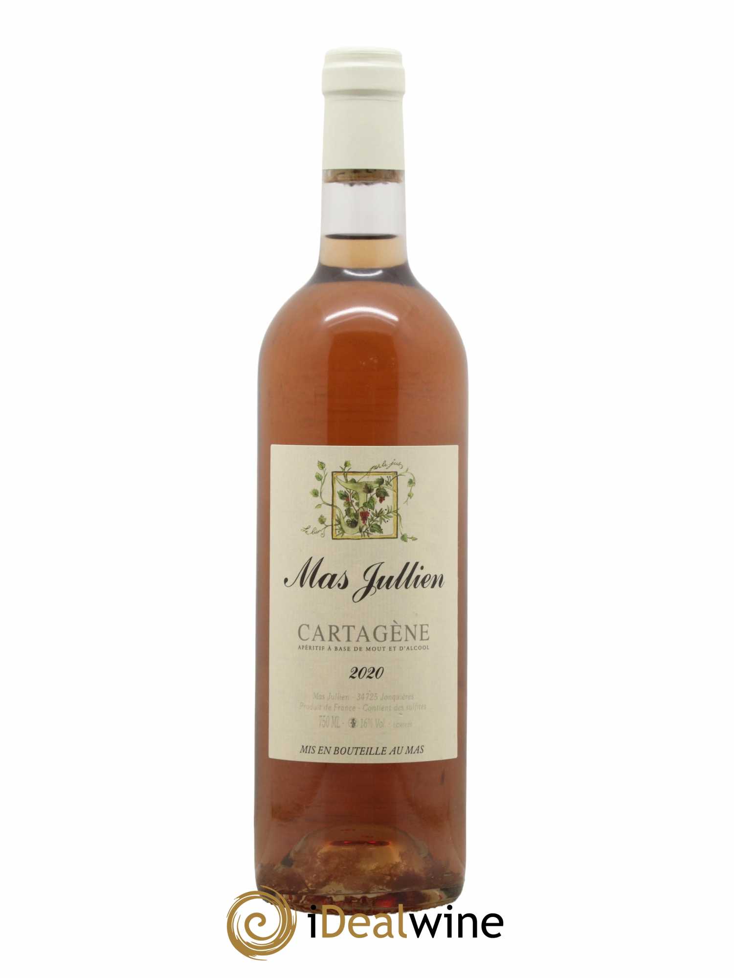 Vin de Liqueur Mas Jullien Cartagène Olivier Jullien 2020 - Lot de 1 bouteille - 0