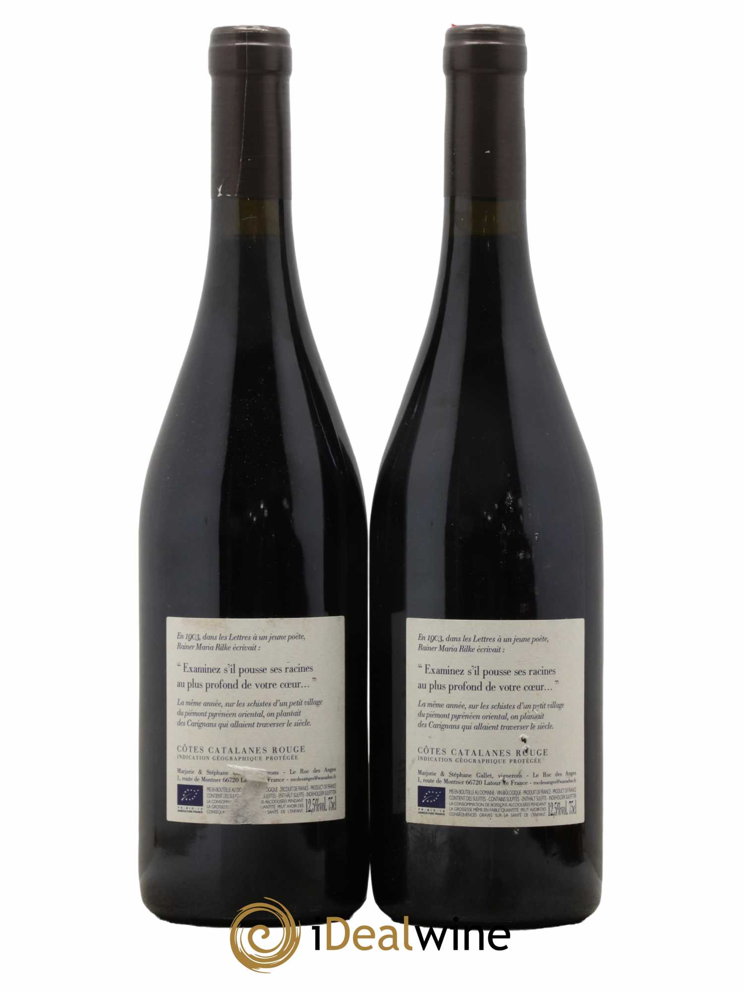 Côtes Catalanes Roc des Anges Carignan 1903 Marjorie et Stéphane Gallet 2015 - Lot de 2 bouteilles - 1
