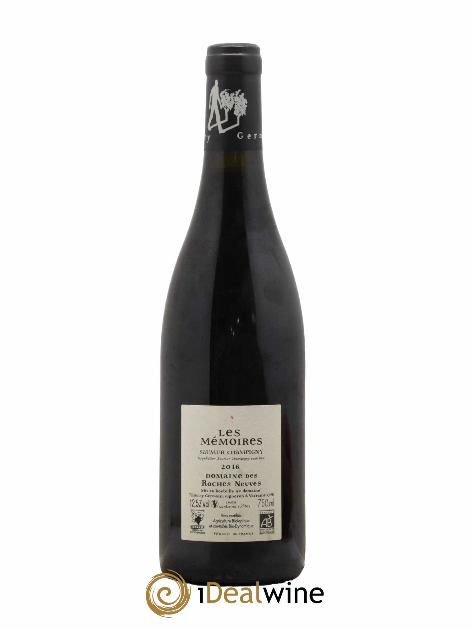 Saumur-Champigny Les Mémoires Domaine des Roches Neuves - Thierry Germain 2016 - Lot de 1 bouteille - 1
