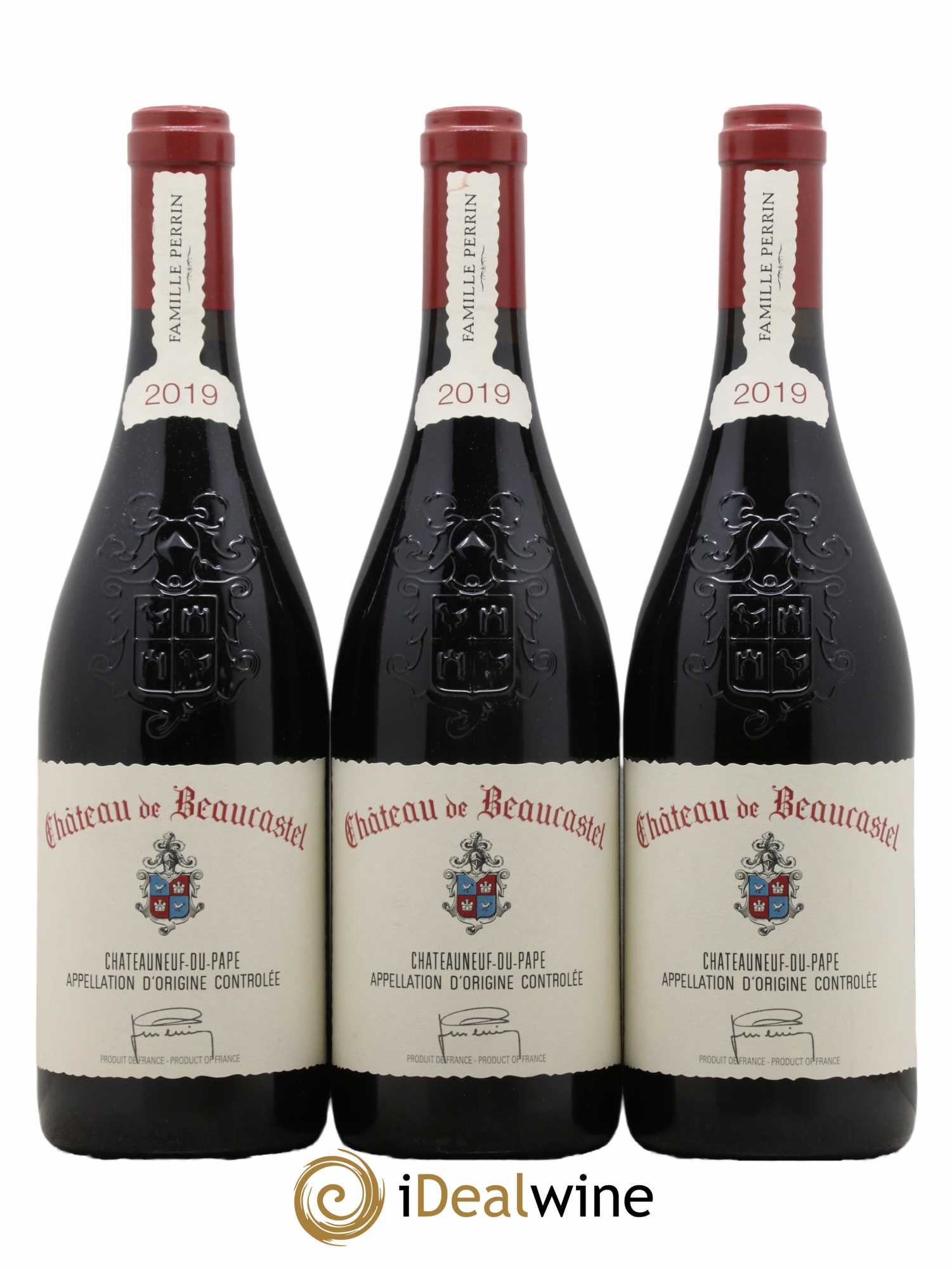 Châteauneuf-du-Pape Château de Beaucastel Famille Perrin 2019 - Lot de 3 bouteilles - 0