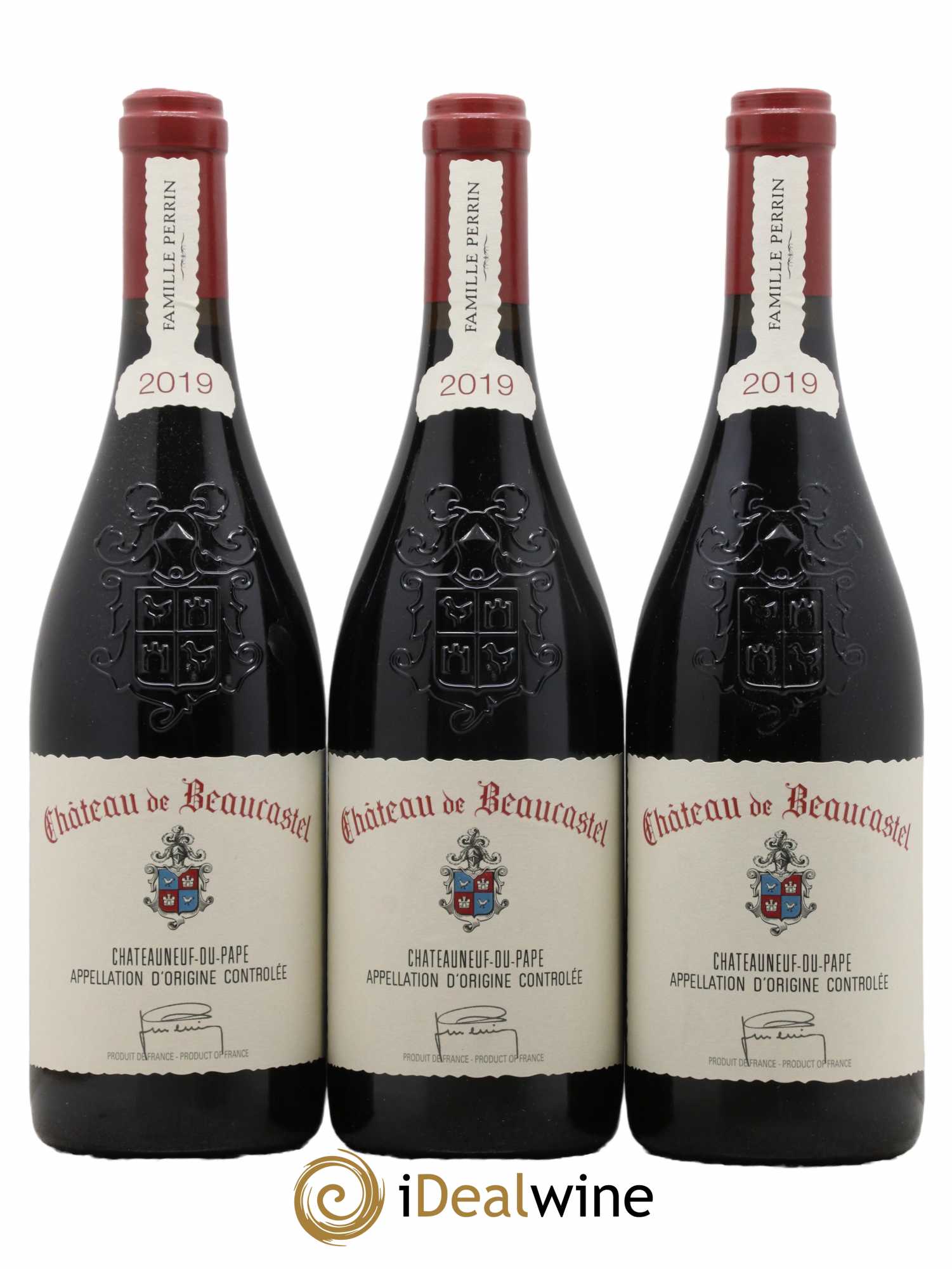 Châteauneuf-du-Pape Château de Beaucastel Famille Perrin 2019 - Lot de 3 bouteilles - 0