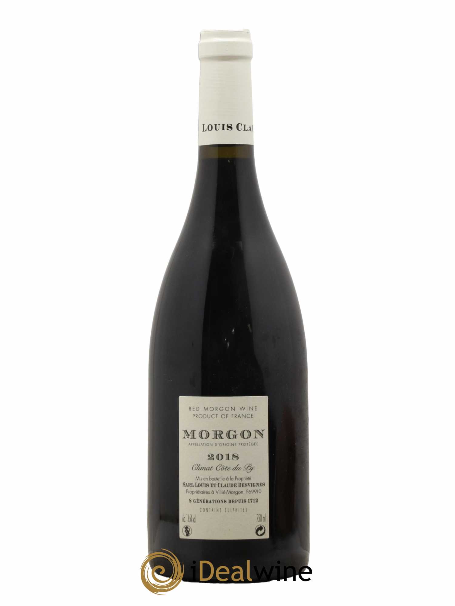 Morgon Côte de Py Javernières Louis-Claude Desvignes 2018 - Lot de 1 bouteille - 1
