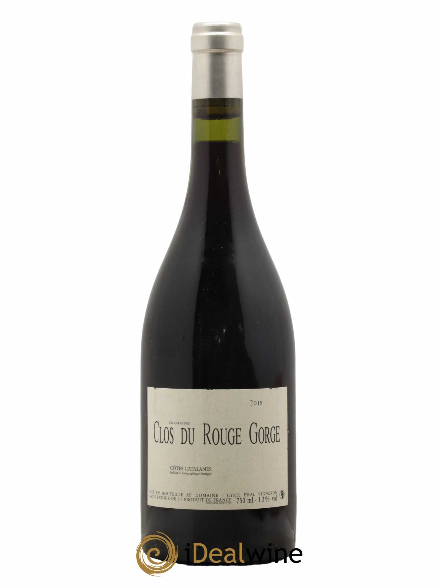 Côtes Catalanes Clos du Rouge Gorge Cyril Fhal 2015 - Lot de 1 bouteille - 0