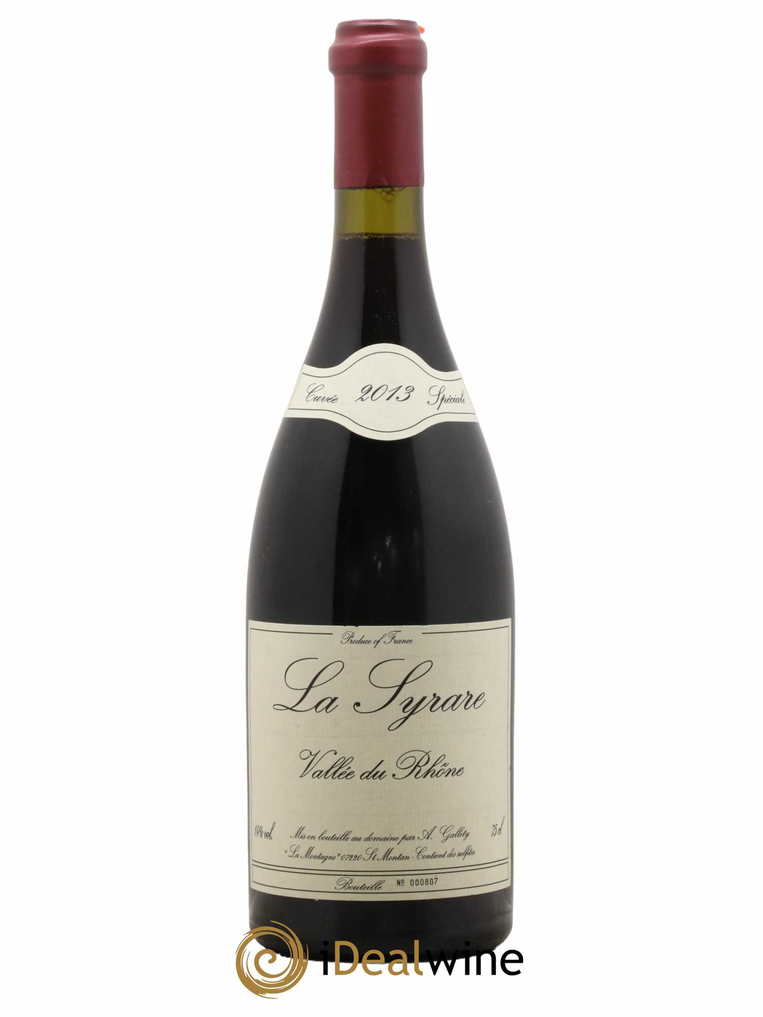 Côtes du Vivarais La Syrare Gallety (Domaine) 2013 - Lot de 1 bouteille - 0