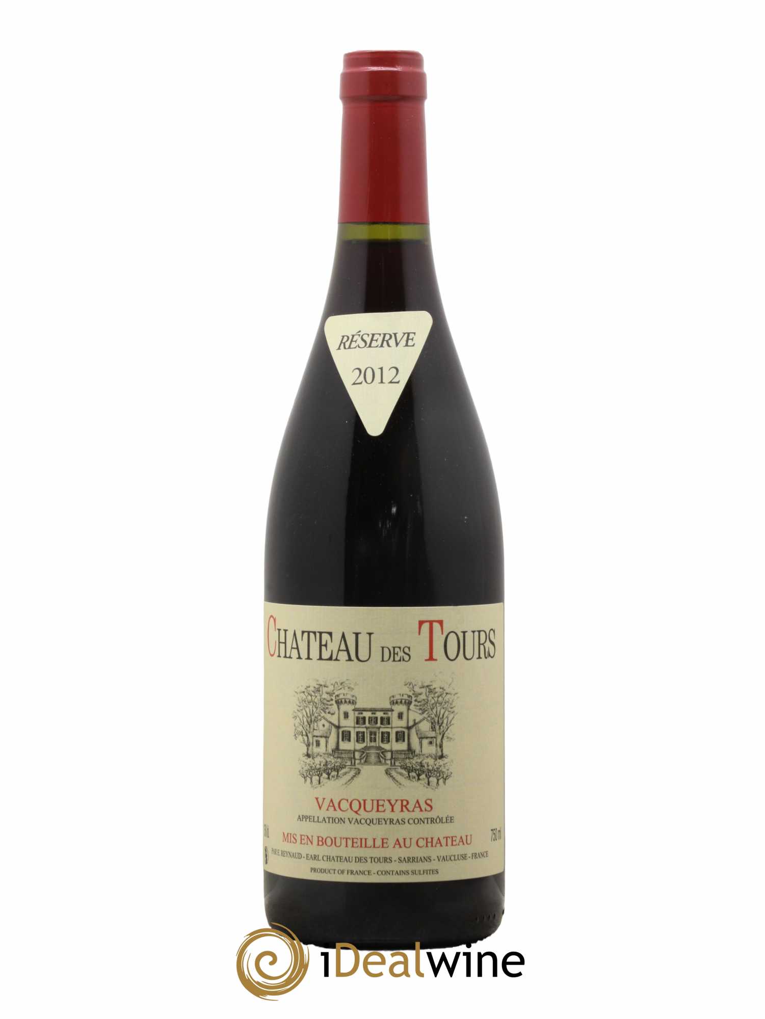 Vacqueyras Château des Tours Emmanuel Reynaud 2012 - Lot de 1 bouteille - 0
