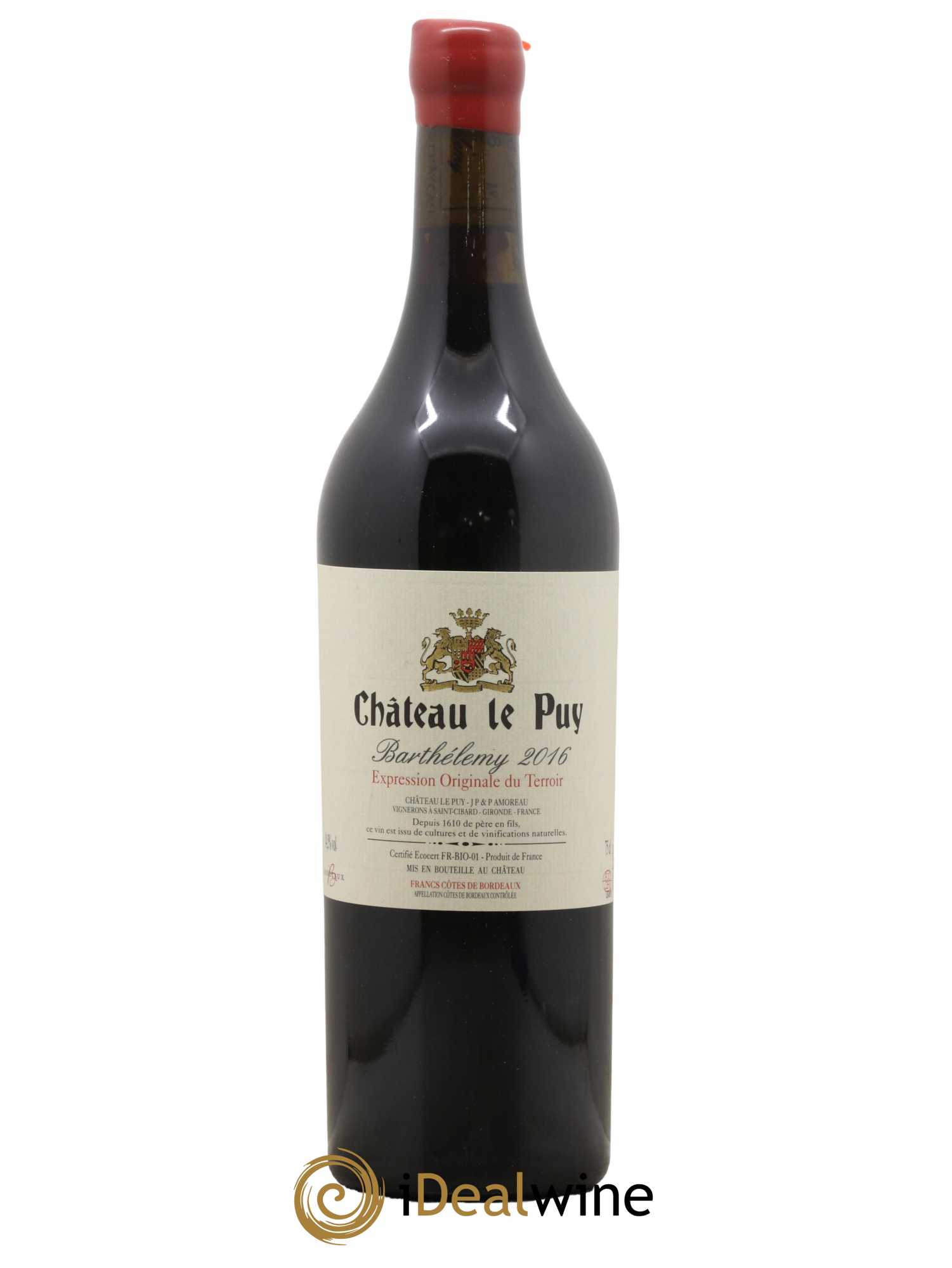 Le Puy - Cuvée Barthélemy 2016 - Lot de 1 bouteille - 0