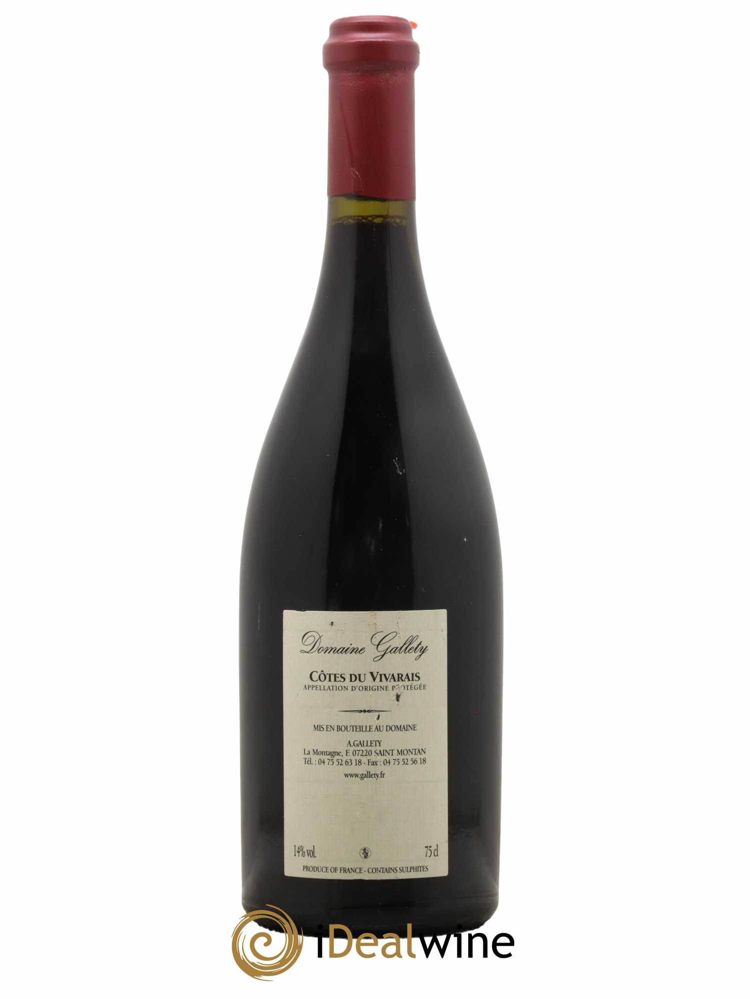 Côtes du Vivarais La Ligure Gallety (Domaine) Cuvée Spéciale 2011 - Lot de 1 bouteille - 1